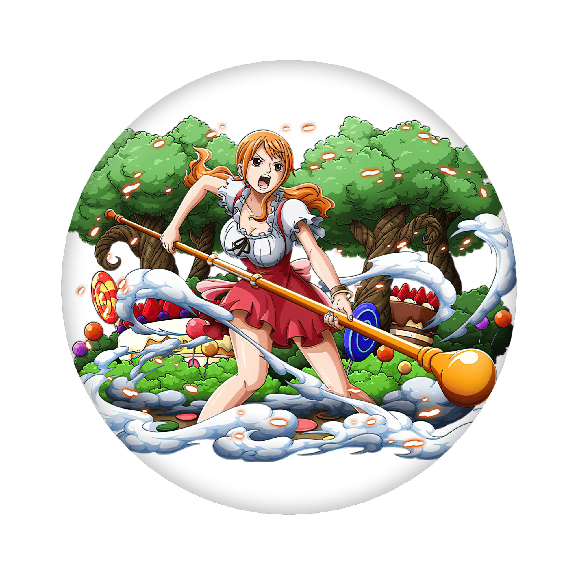 （画像用） ワンピース ナミ ONE PIECE Nami 6cm 缶バッジ 複数セット