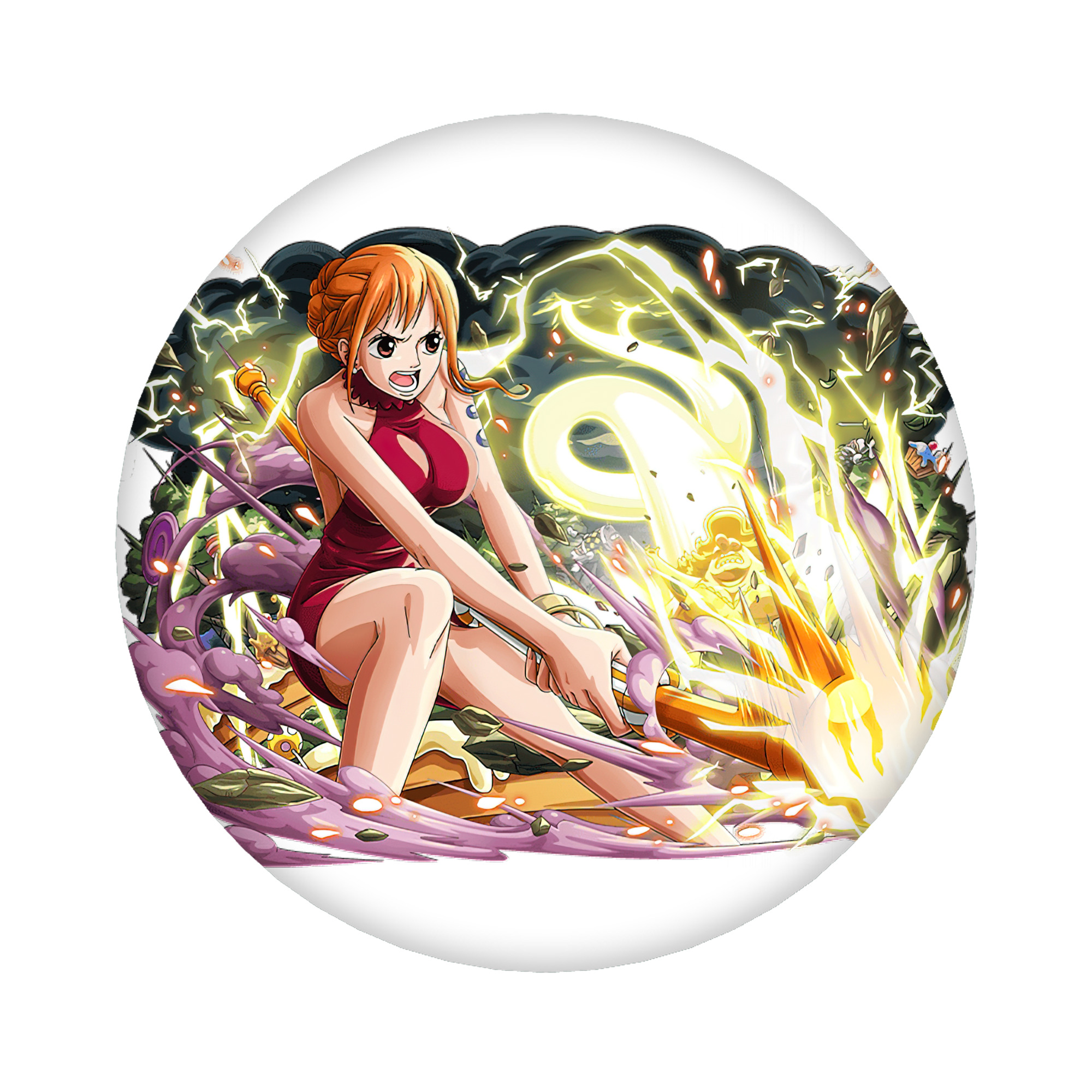 （画像用） ワンピース ナミ ONE PIECE Nami 6cm 缶バッジ 複数セット
