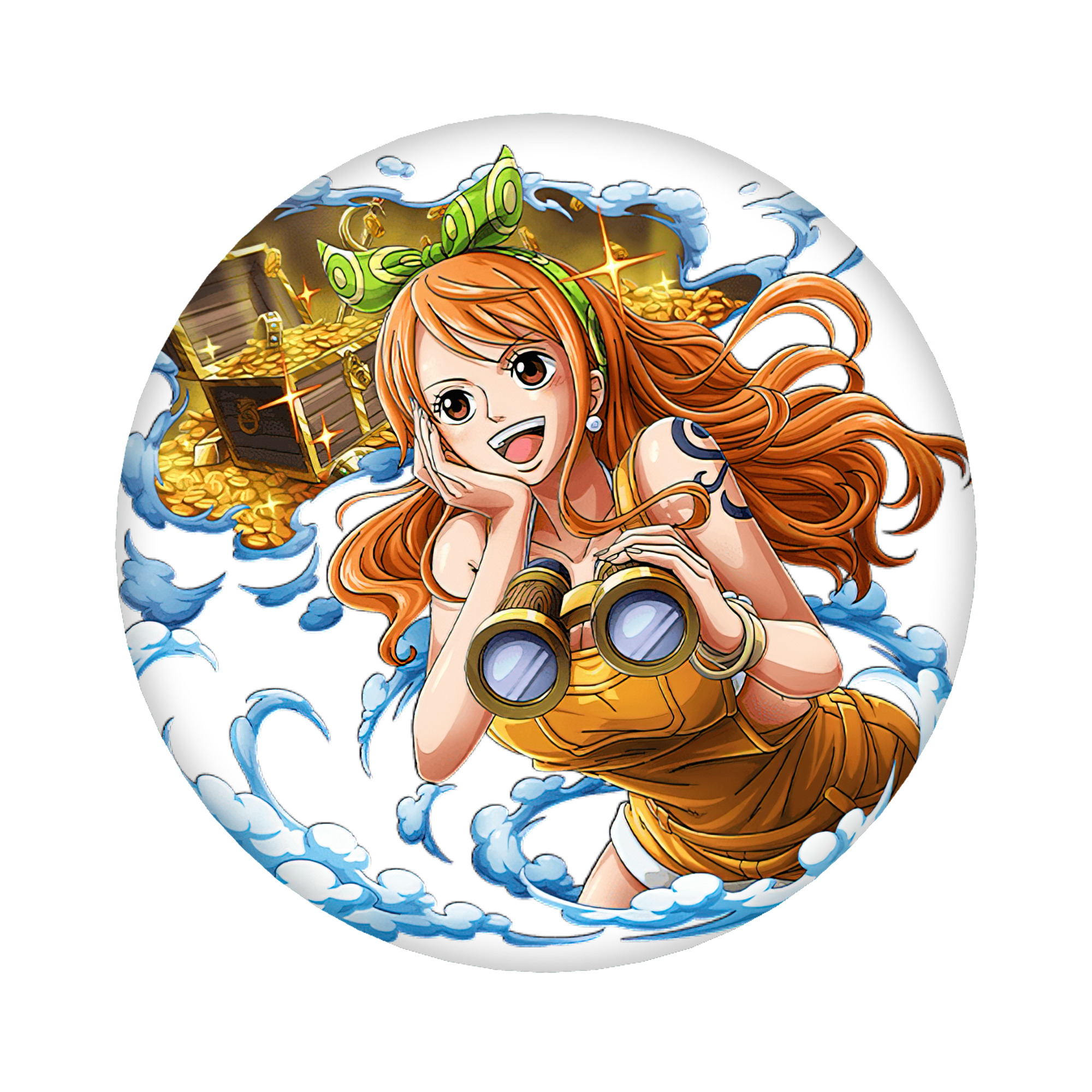 （画像用） ワンピース ナミ ONE PIECE Nami 6cm 缶バッジ 複数セット