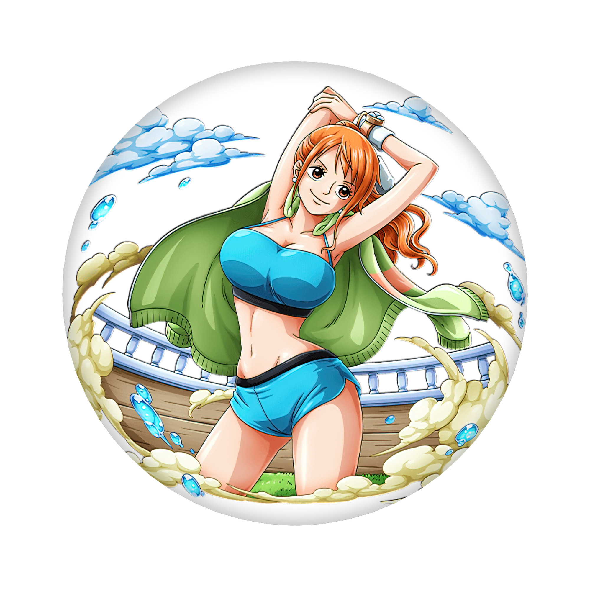 （画像用） ワンピース ナミ ONE PIECE Nami 6cm 缶バッジ 複数セット