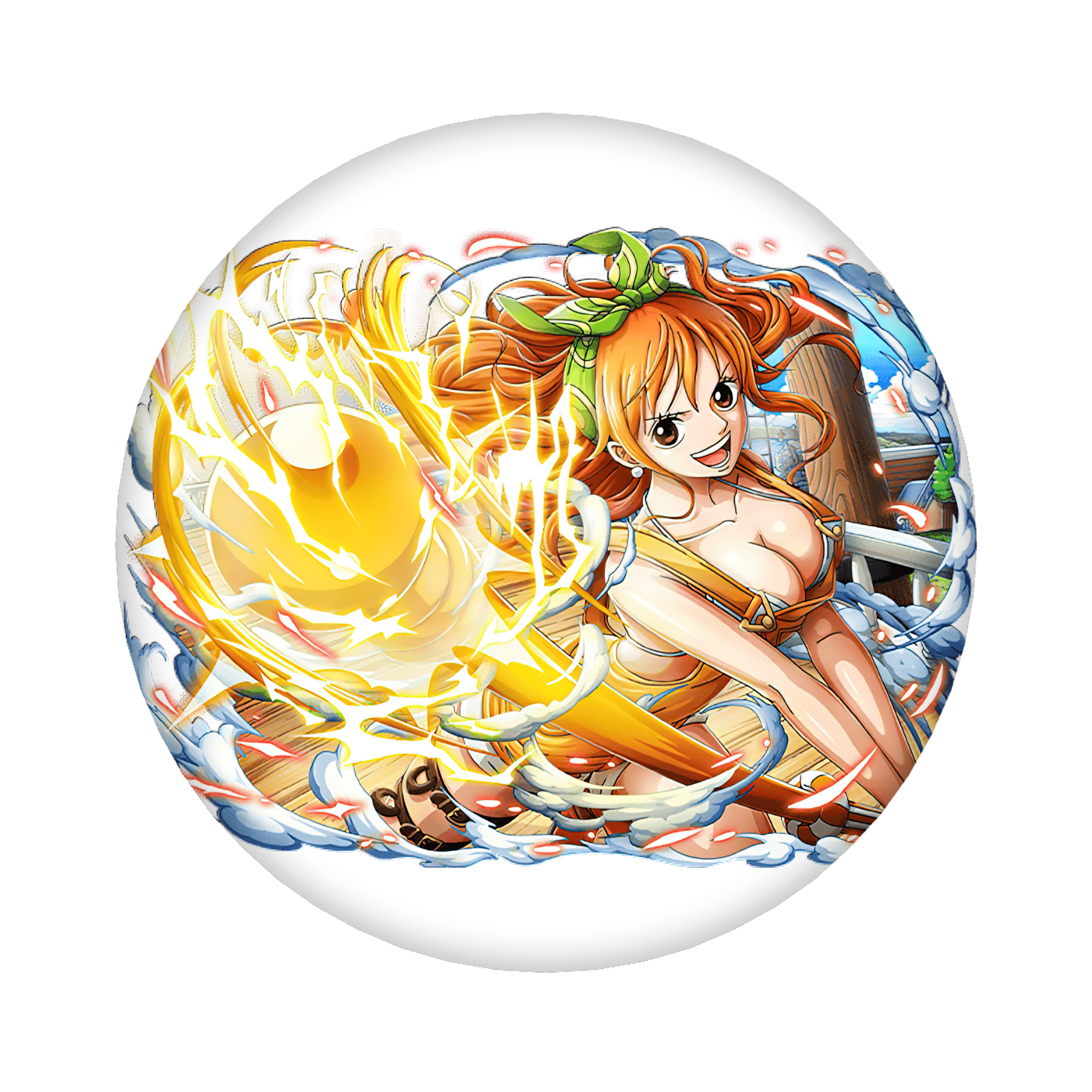 （画像用） ワンピース ナミ ONE PIECE Nami 6cm 缶バッジ 複数セット