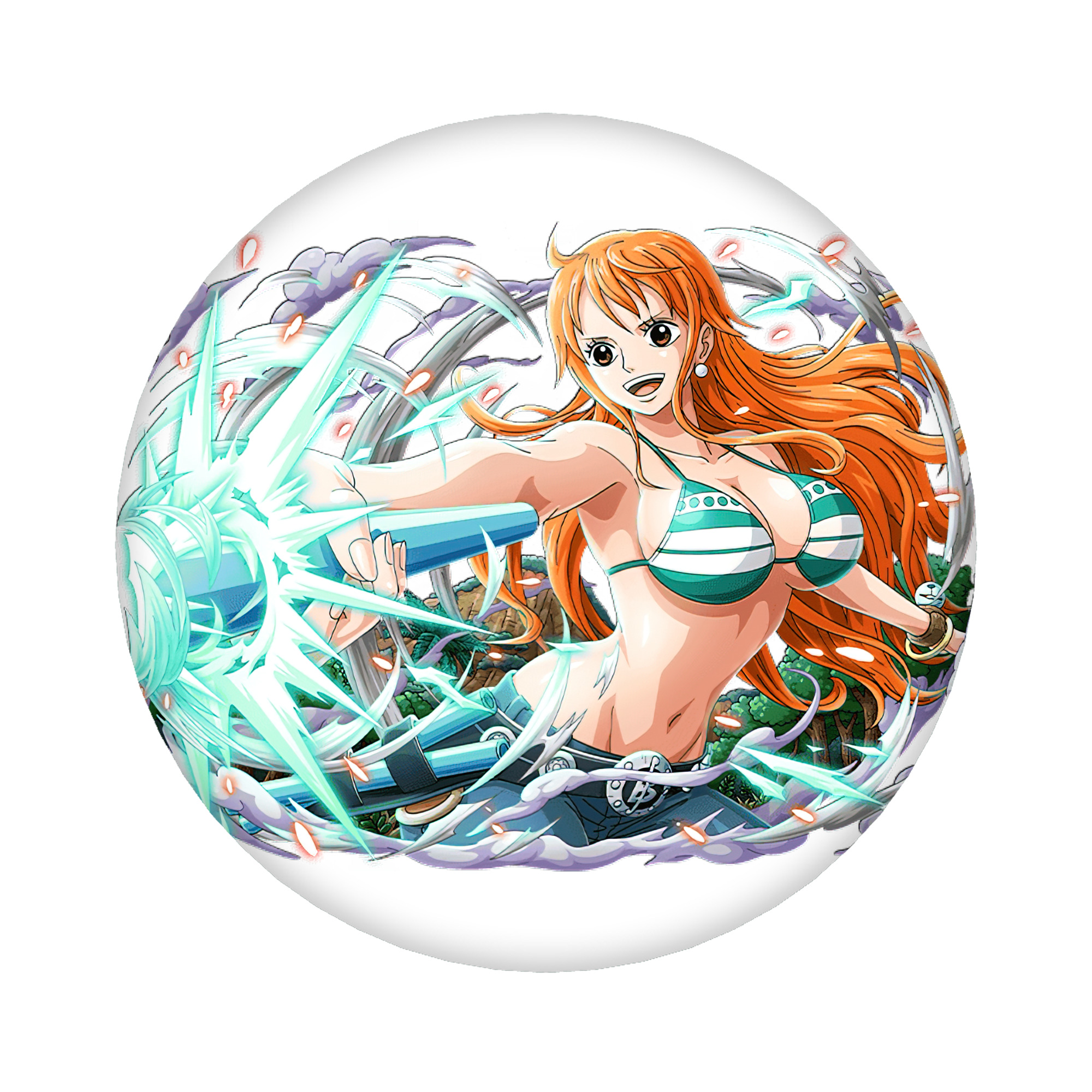 （画像用） ワンピース ナミ ONE PIECE Nami 6cm 缶バッジ 複数セット