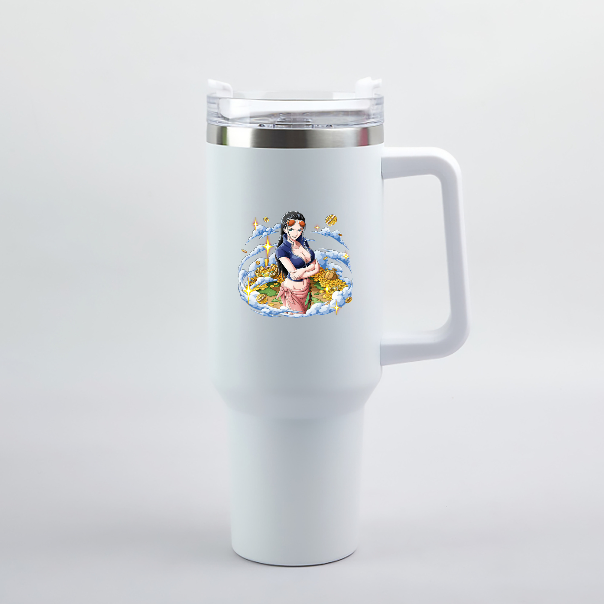 ワンピース ニコ・ロビン ONE PIECE Nico Robin 1200mL車用タンブラー（カラープリント）