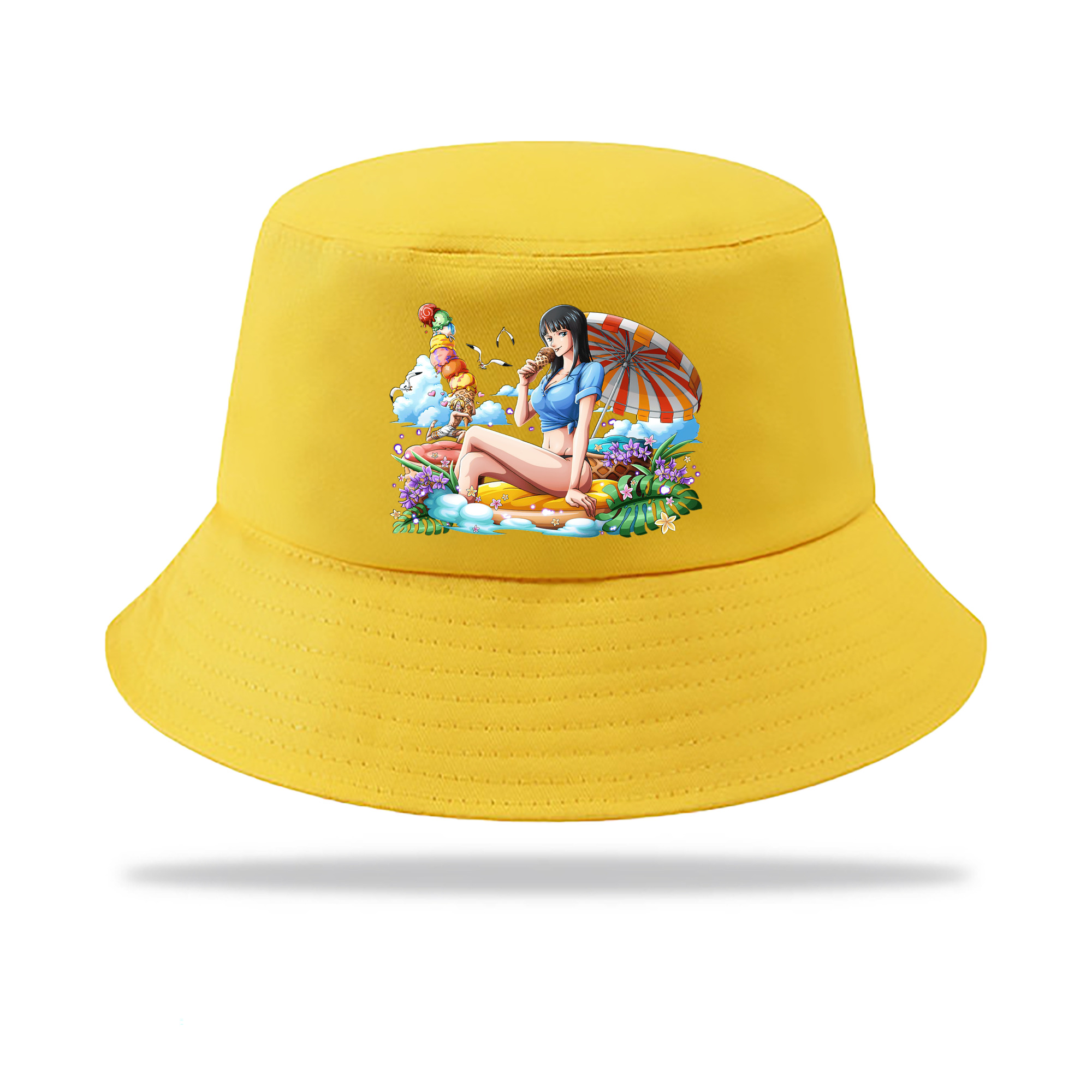 （画像用） ワンピース ニコ・ロビン ONE PIECE Nico Robin アウトドア日除けバケットハット