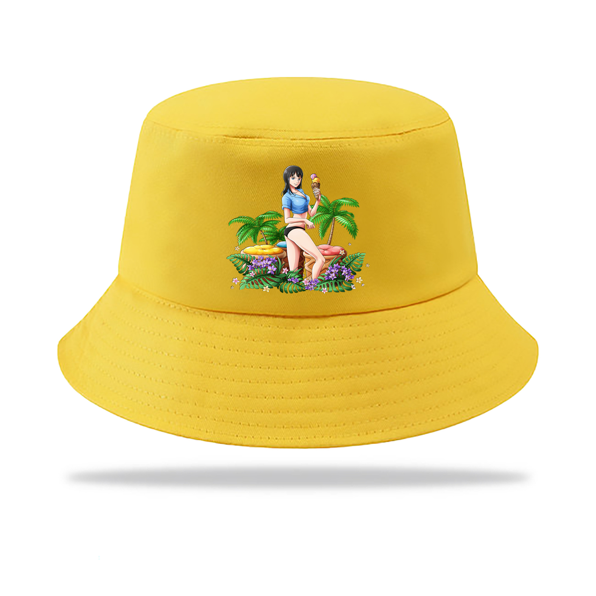 （画像用） ワンピース ニコ・ロビン ONE PIECE Nico Robin アウトドア日除けバケットハット