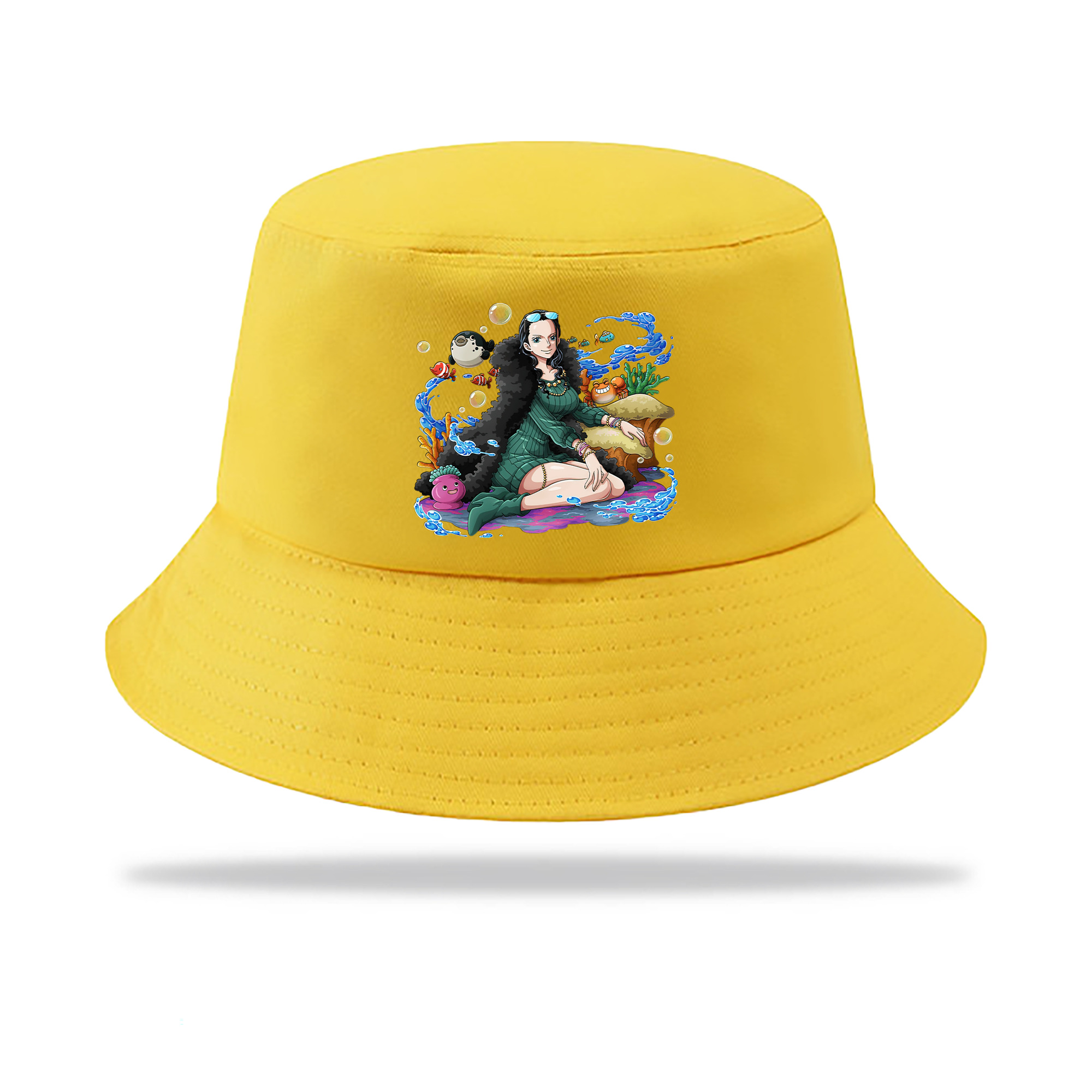 （画像用） ワンピース ニコ・ロビン ONE PIECE Nico Robin アウトドア日除けバケットハット
