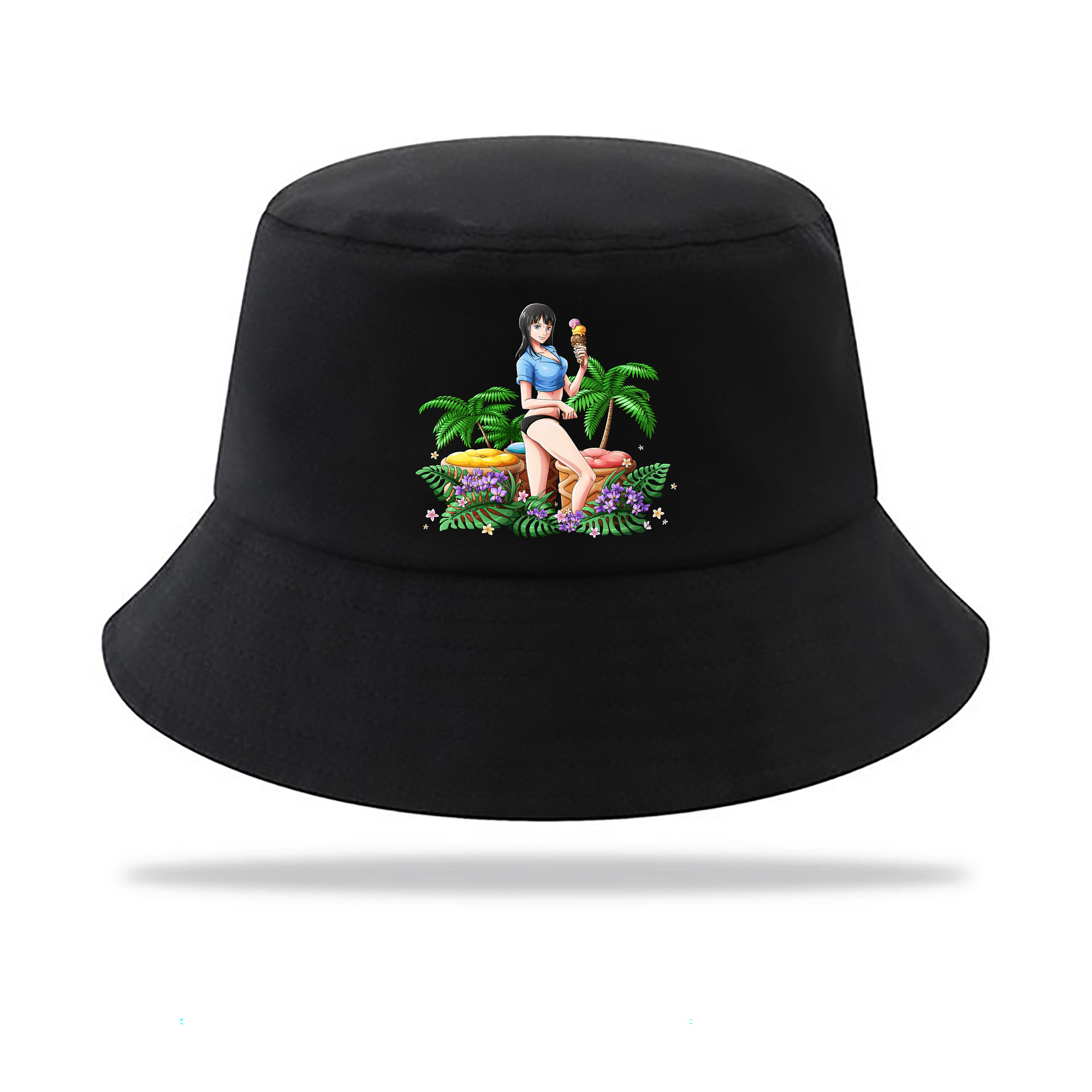 （画像用） ワンピース ニコ・ロビン ONE PIECE Nico Robin アウトドア日除けバケットハット