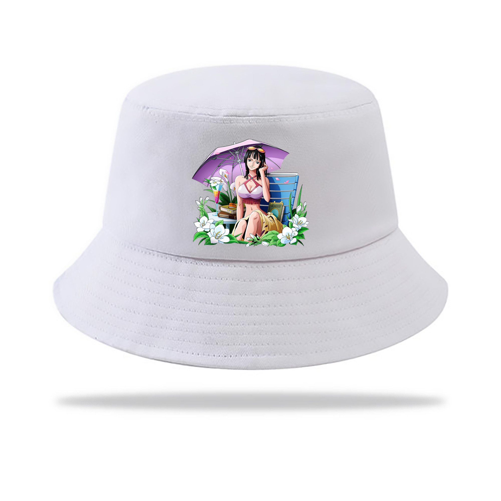 （画像用） ワンピース ニコ・ロビン ONE PIECE Nico Robin アウトドア日除けバケットハット