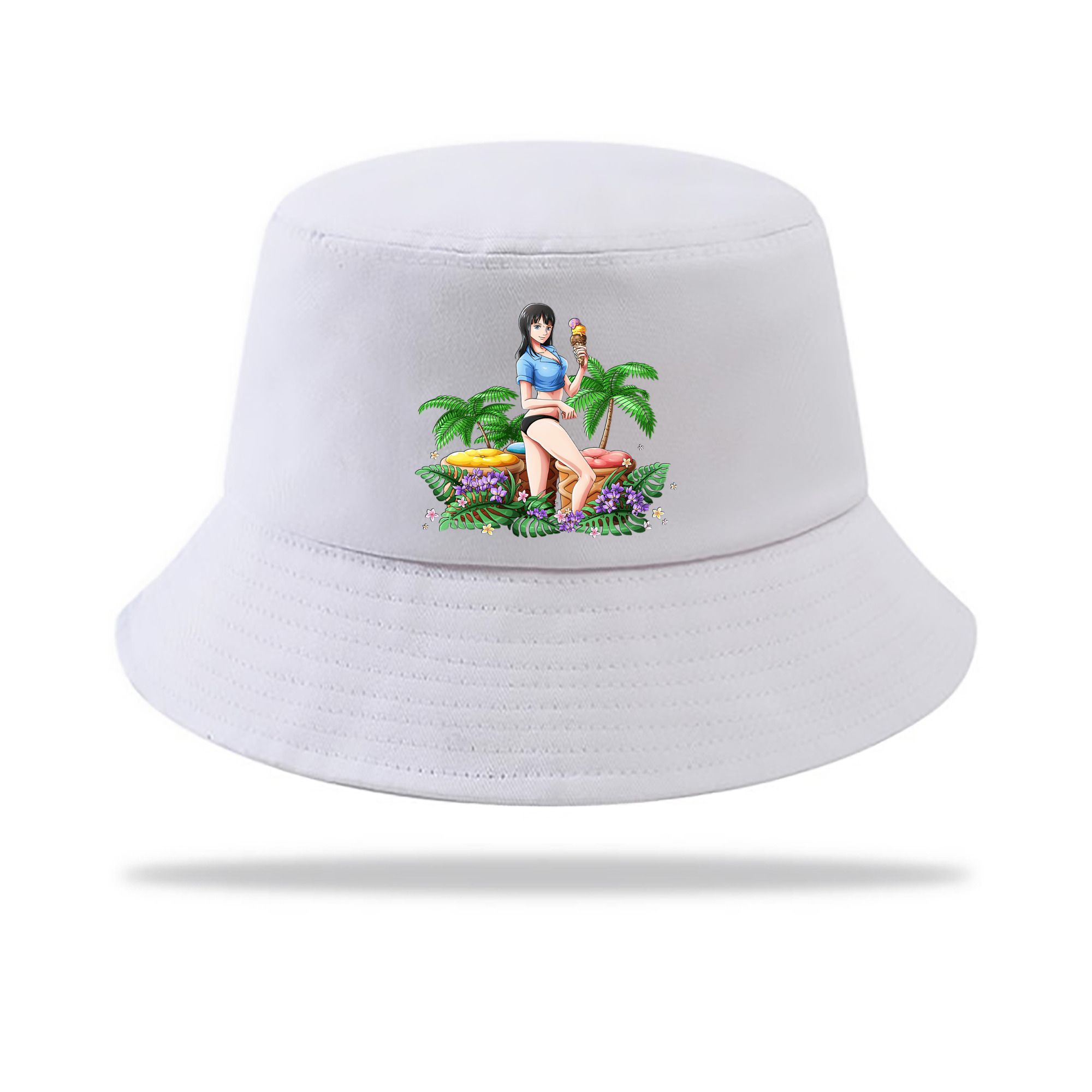 （画像用） ワンピース ニコ・ロビン ONE PIECE Nico Robin アウトドア日除けバケットハット