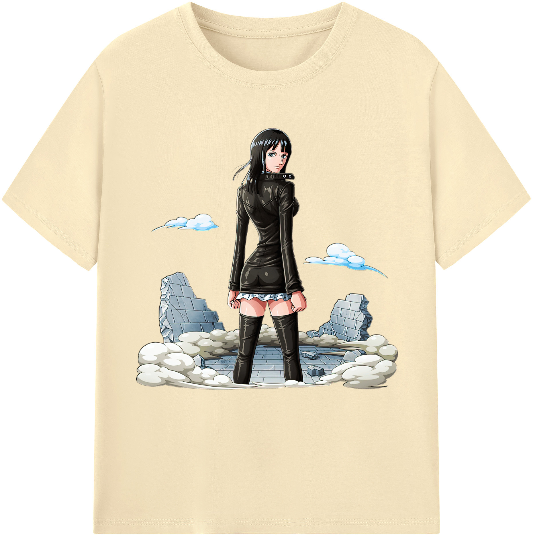 ワンピース ニコ・ロビン ONE PIECE Nico Robin 綿100％半袖Tシャツ（フロントプリント）