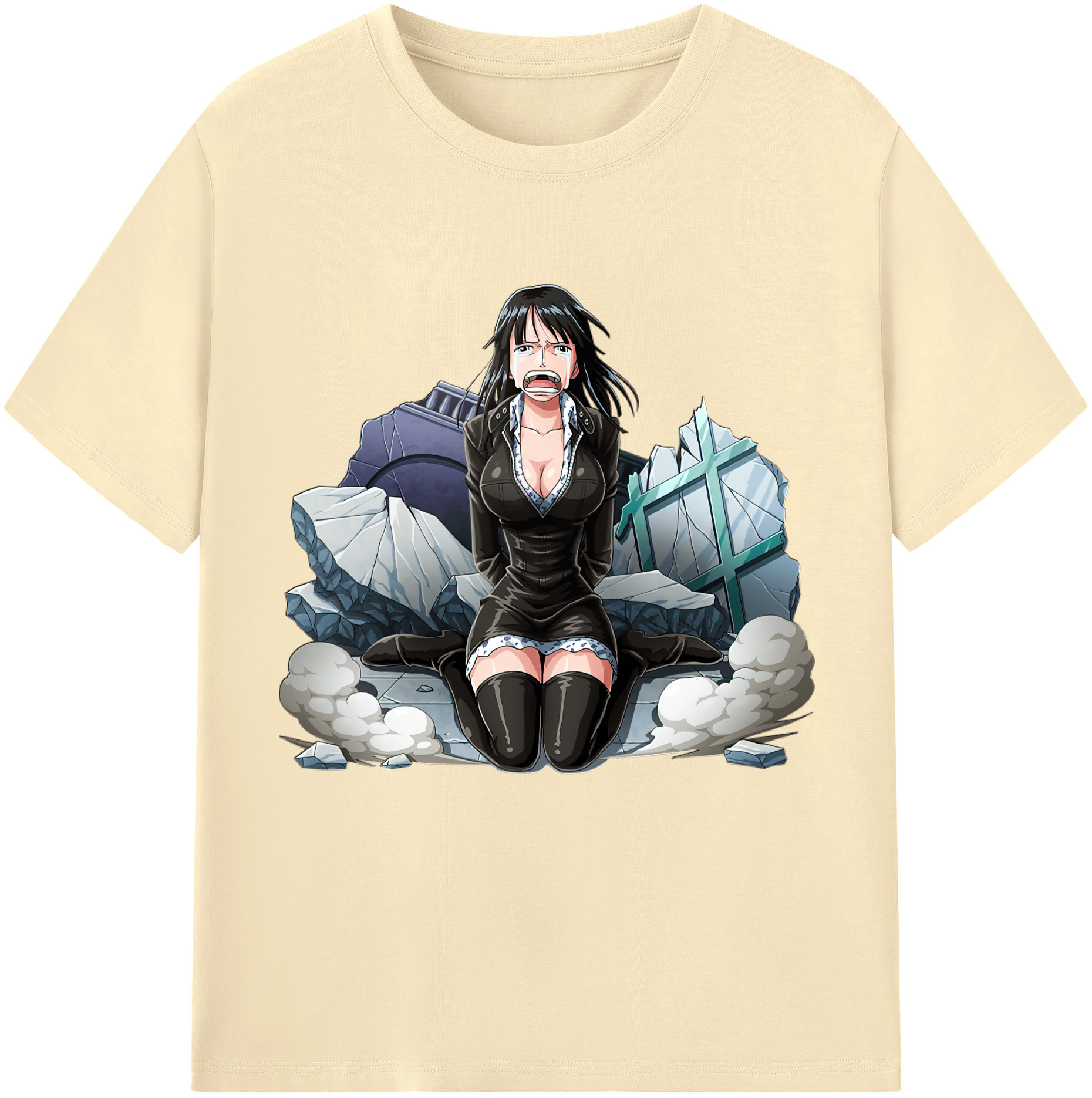 ワンピース ニコ・ロビン ONE PIECE Nico Robin 綿100％半袖Tシャツ（フロントプリント）