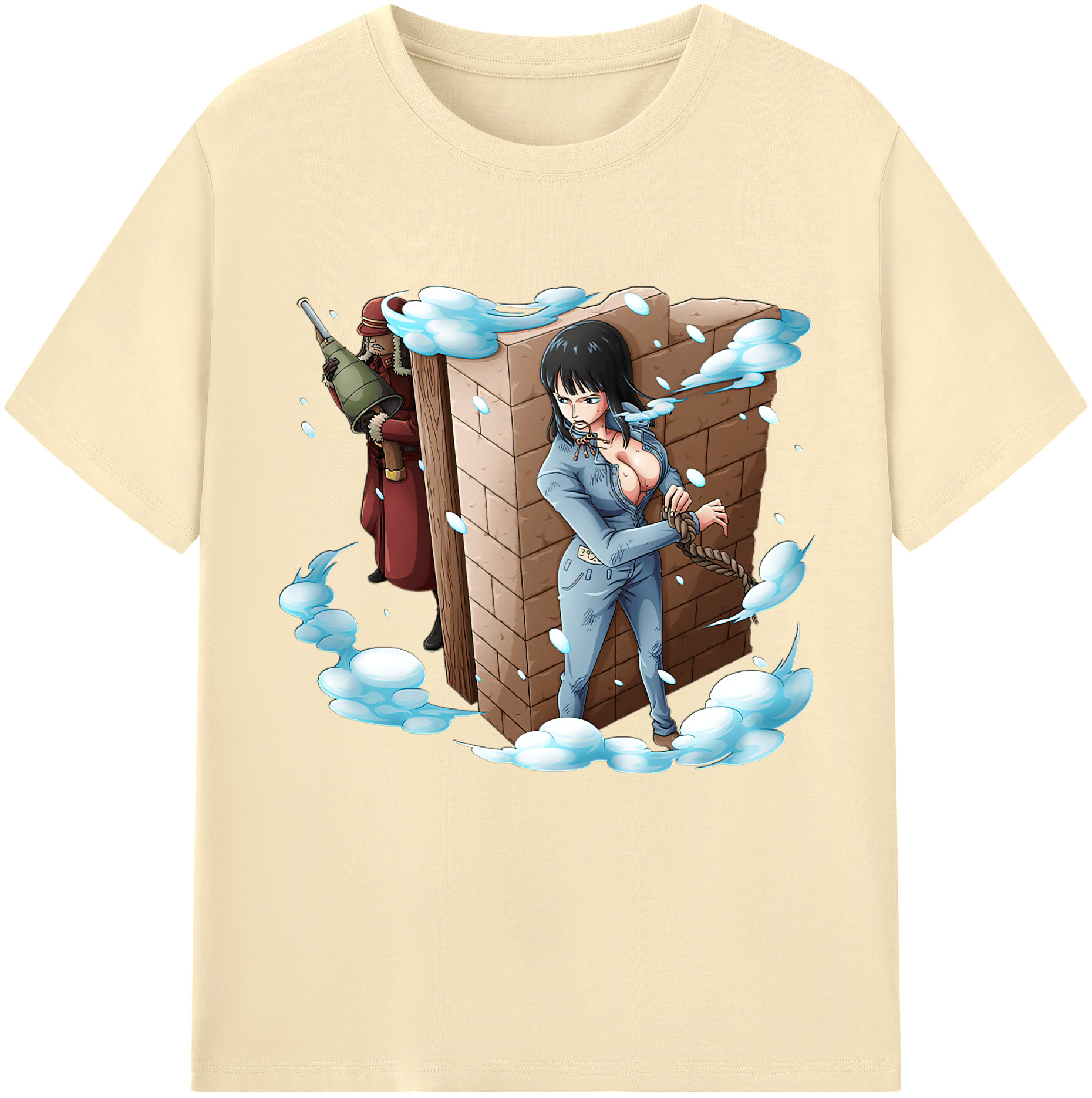 ワンピース ニコ・ロビン ONE PIECE Nico Robin 綿100％半袖Tシャツ（フロントプリント）