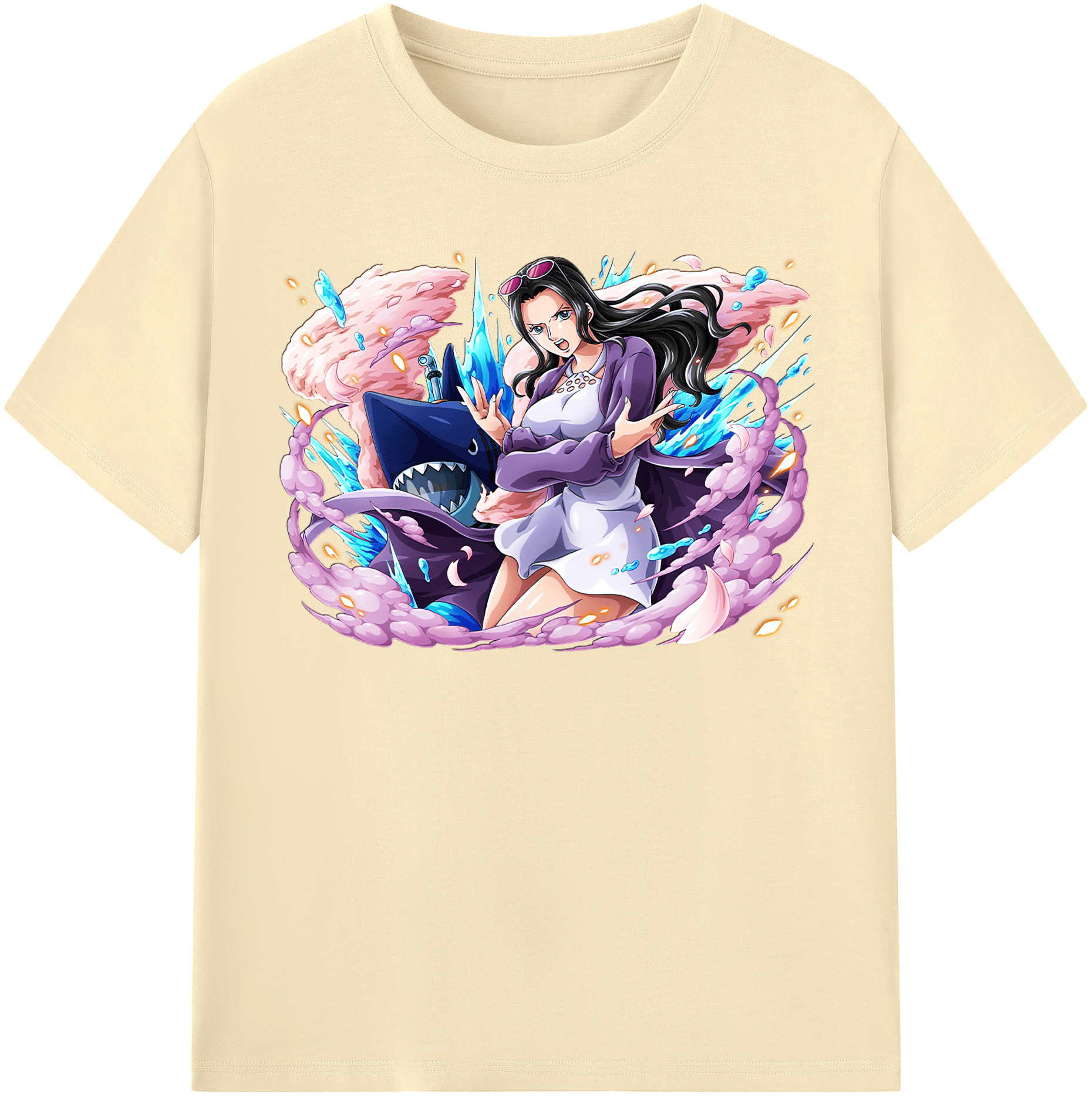 ワンピース ニコ・ロビン ONE PIECE Nico Robin 綿100％半袖Tシャツ（フロントプリント）