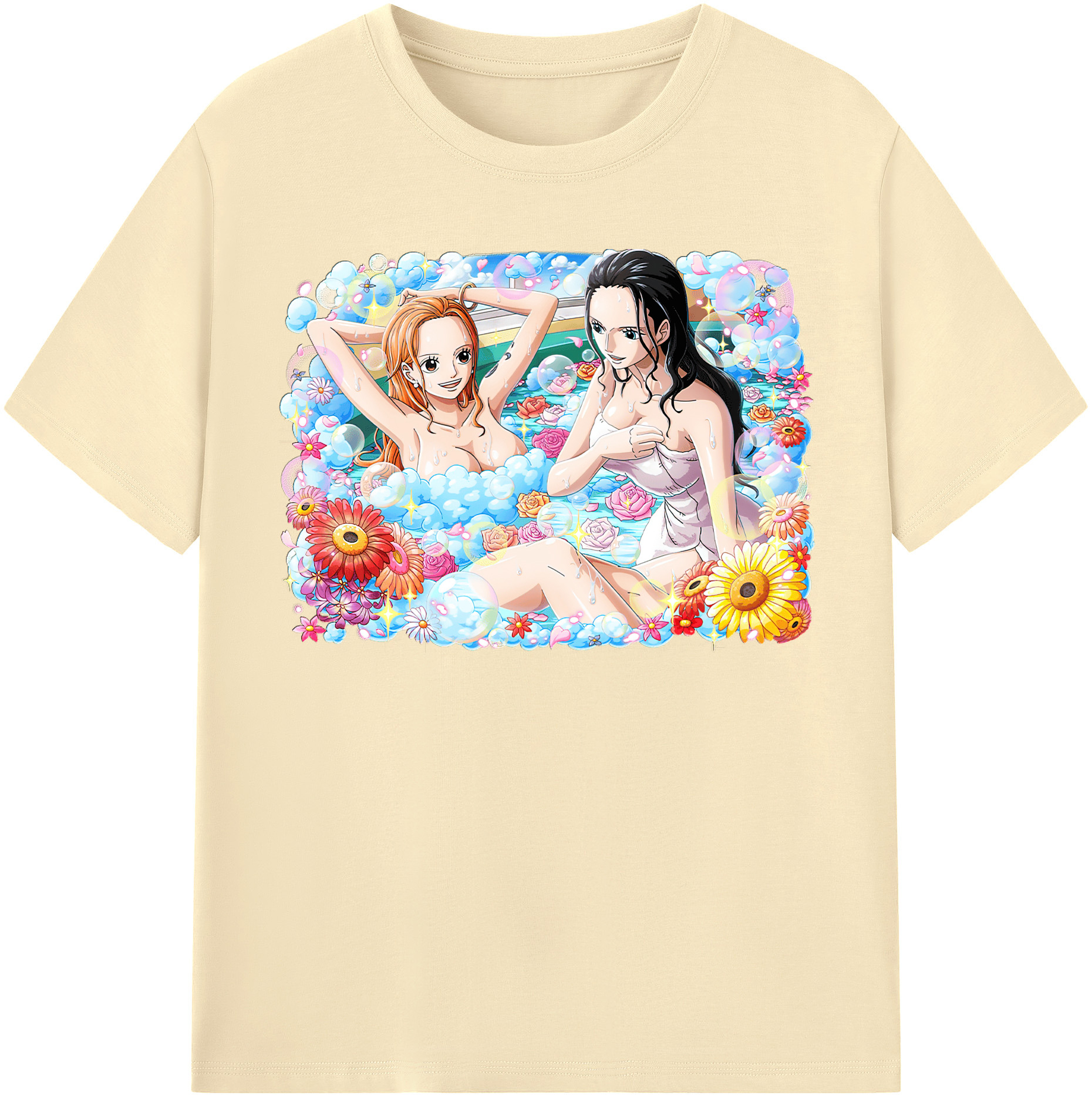 ワンピース ニコ・ロビン ONE PIECE Nico Robin 綿100％半袖Tシャツ（フロントプリント）