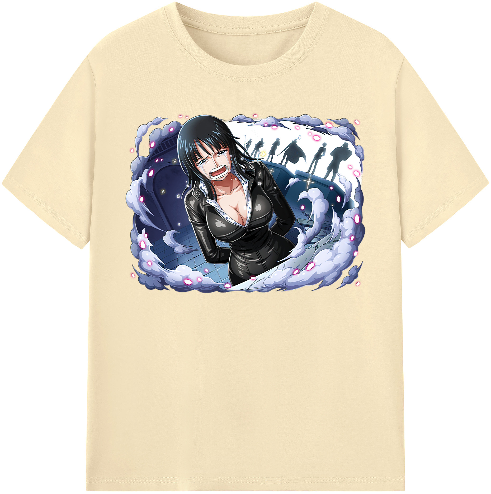 ワンピース ニコ・ロビン ONE PIECE Nico Robin 綿100％半袖Tシャツ（フロントプリント）