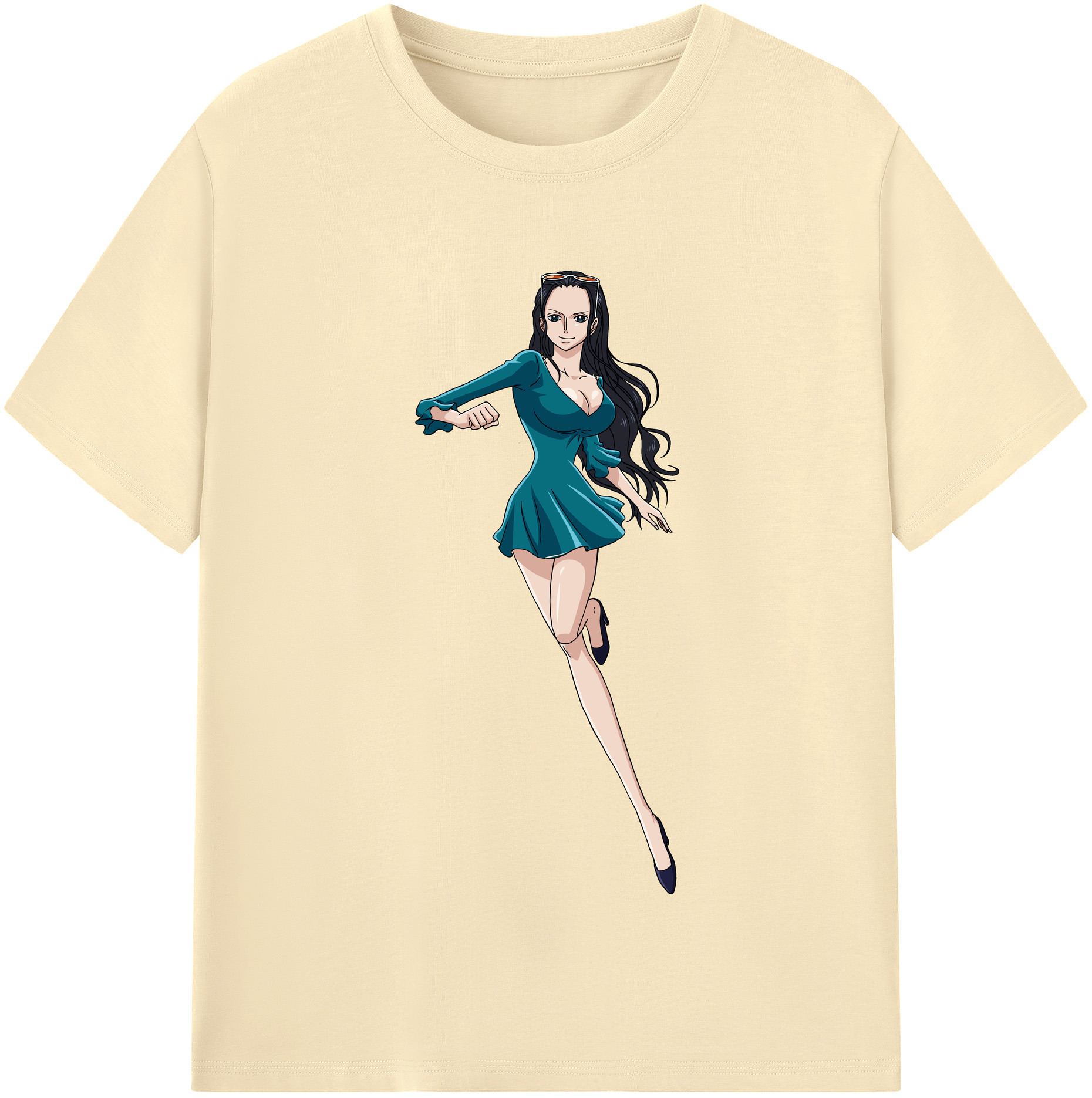 ワンピース ニコ・ロビン ONE PIECE Nico Robin 綿100％半袖Tシャツ（フロントプリント）