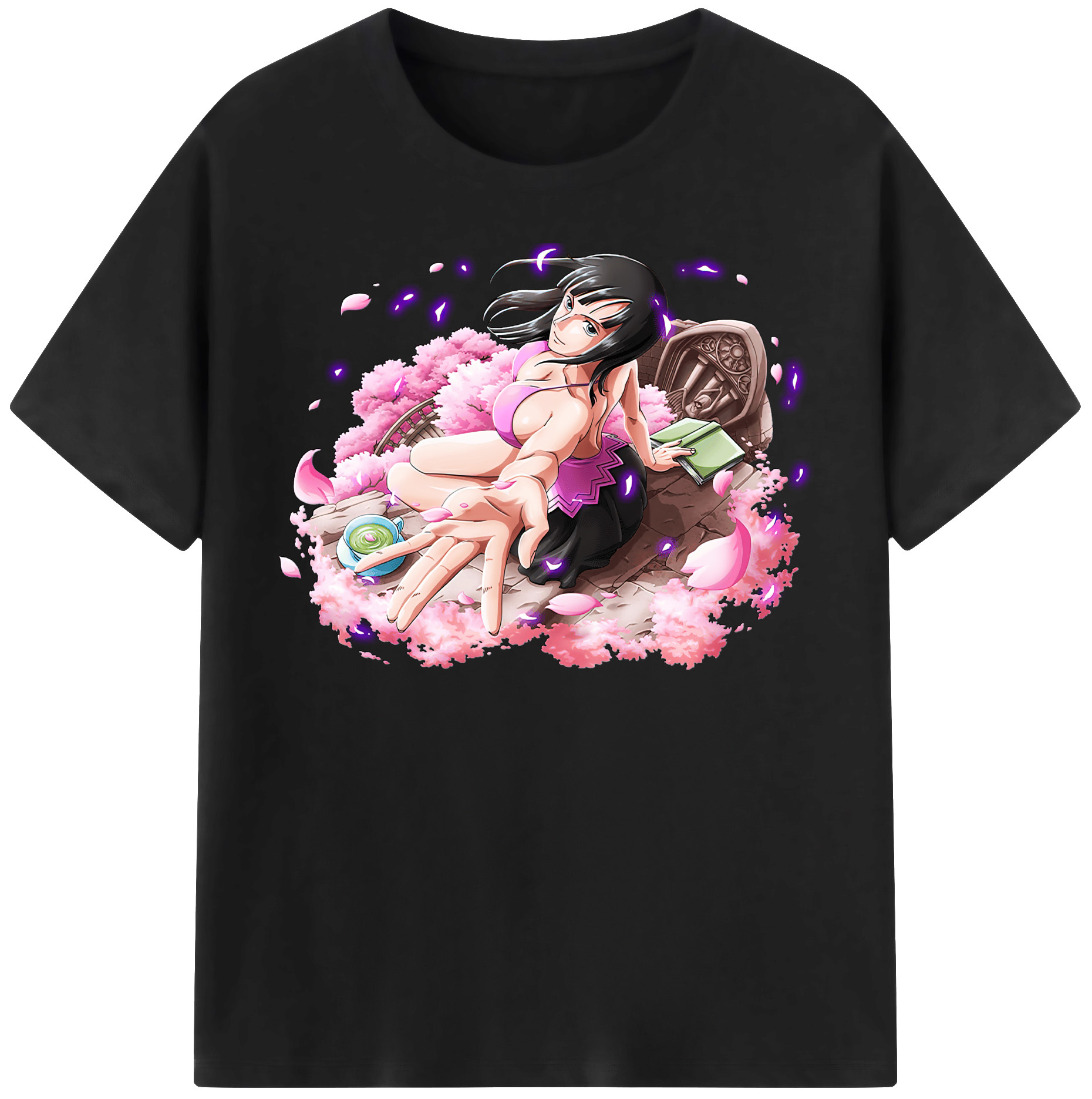 ワンピース ニコ・ロビン ONE PIECE Nico Robin 綿100％半袖Tシャツ（フロントプリント）