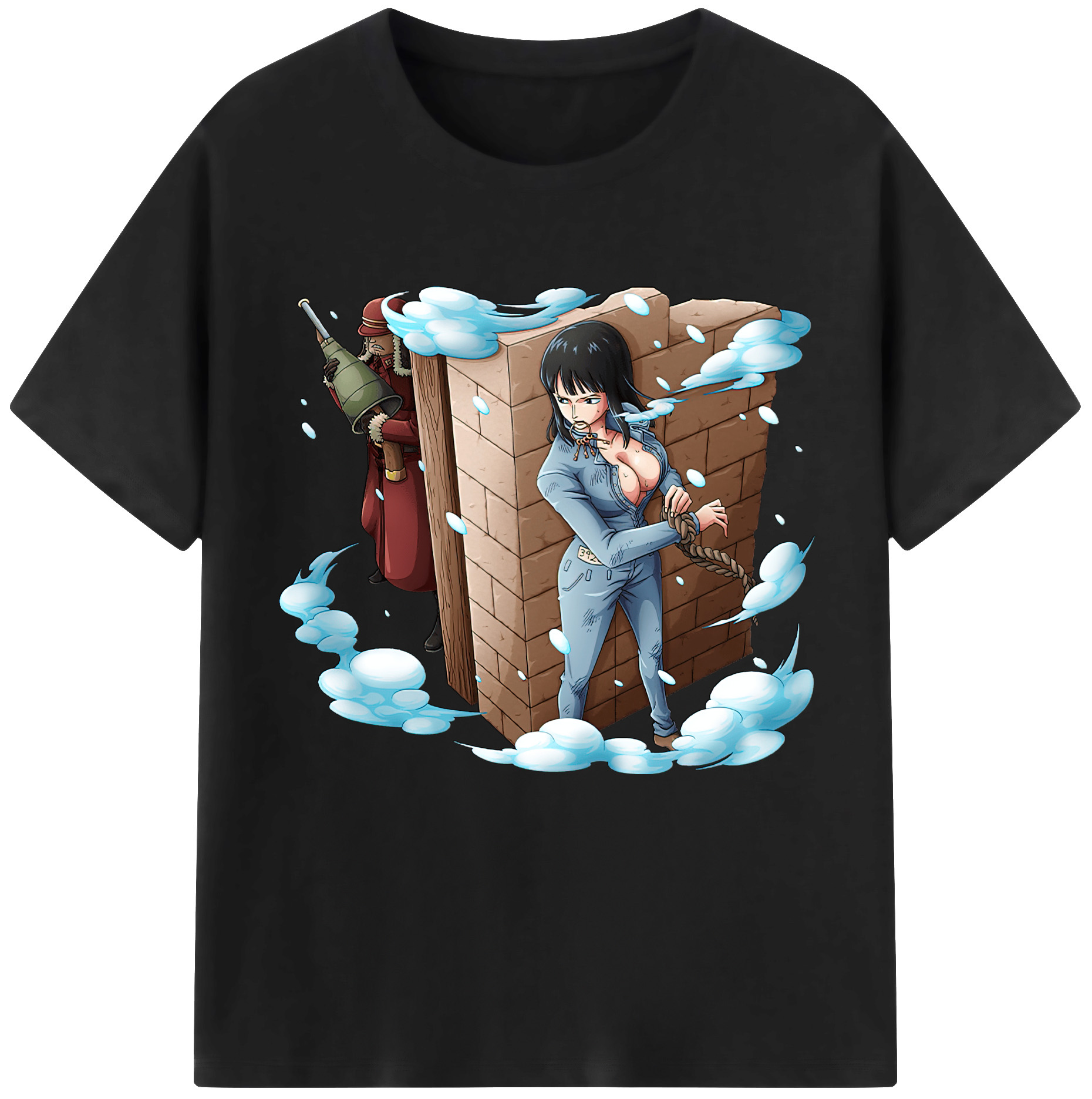 ワンピース ニコ・ロビン ONE PIECE Nico Robin 綿100％半袖Tシャツ（フロントプリント）