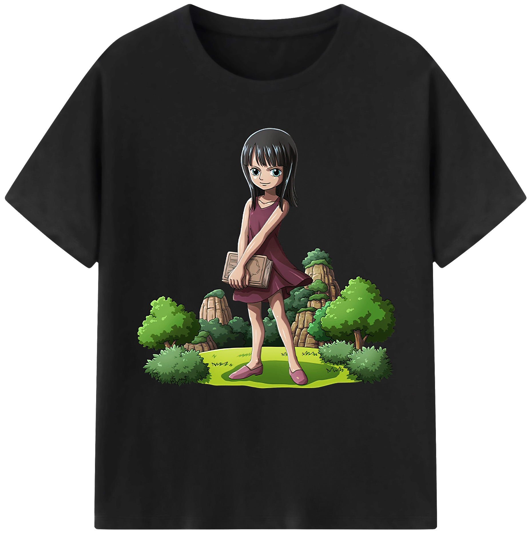 ワンピース ニコ・ロビン ONE PIECE Nico Robin 綿100％半袖Tシャツ（フロントプリント）