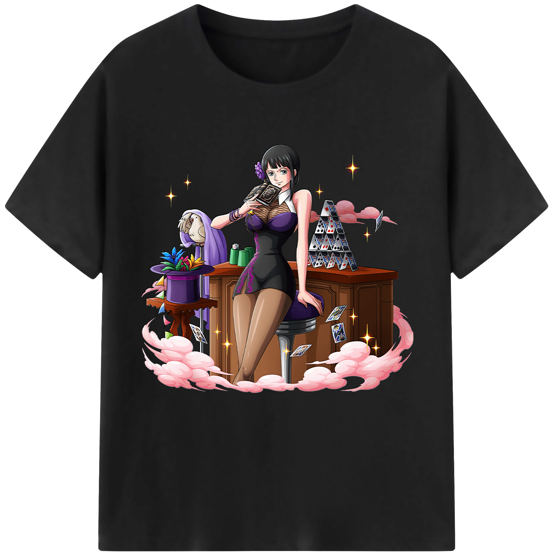 ワンピース ニコ・ロビン ONE PIECE Nico Robin 綿100％半袖Tシャツ（フロントプリント）