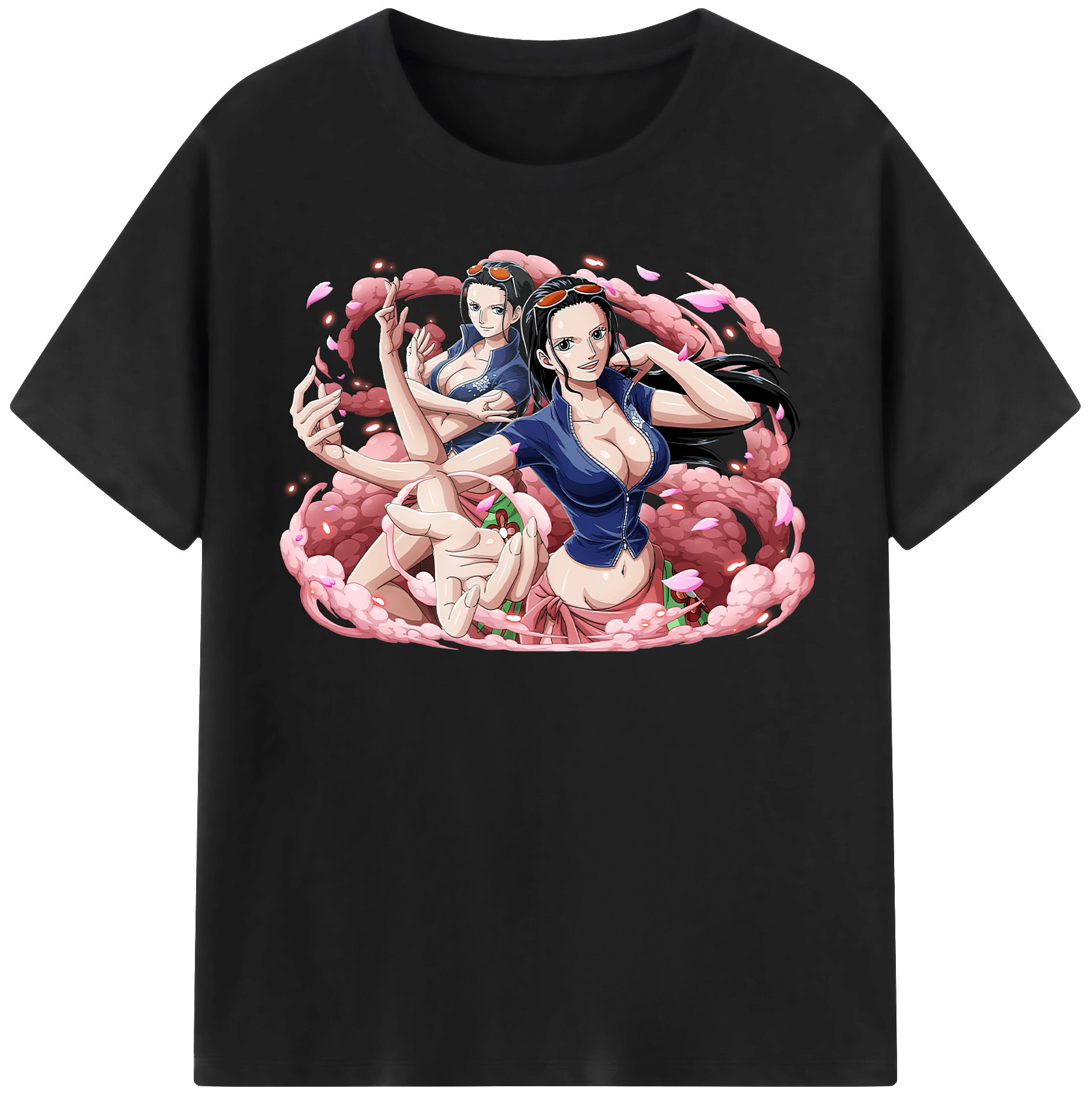 ワンピース ニコ・ロビン ONE PIECE Nico Robin 綿100％半袖Tシャツ（フロントプリント）