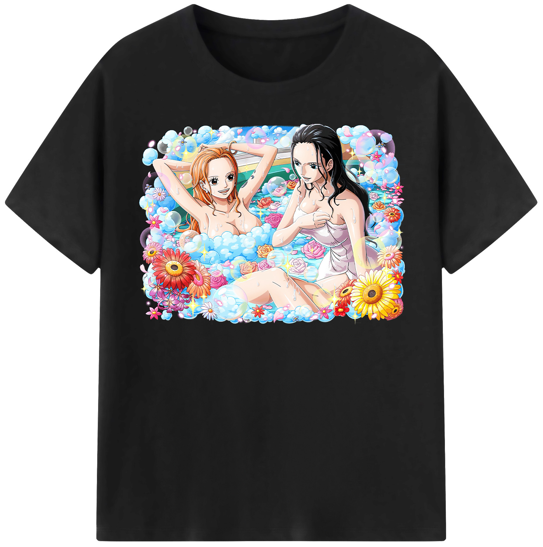 ワンピース ニコ・ロビン ONE PIECE Nico Robin 綿100％半袖Tシャツ（フロントプリント）