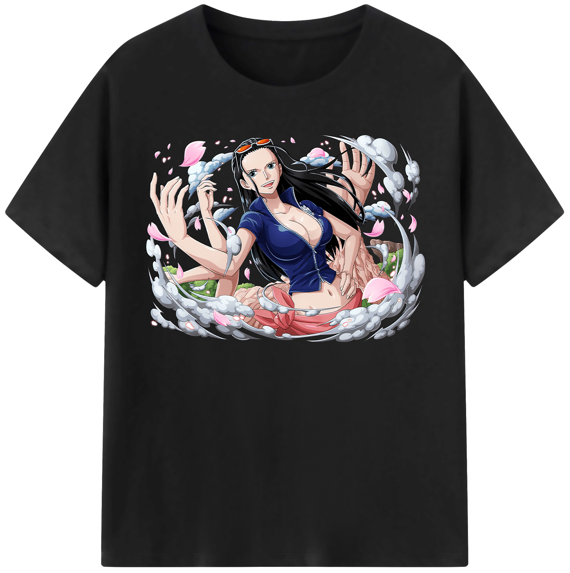 ワンピース ニコ・ロビン ONE PIECE Nico Robin 綿100％半袖Tシャツ（フロントプリント）