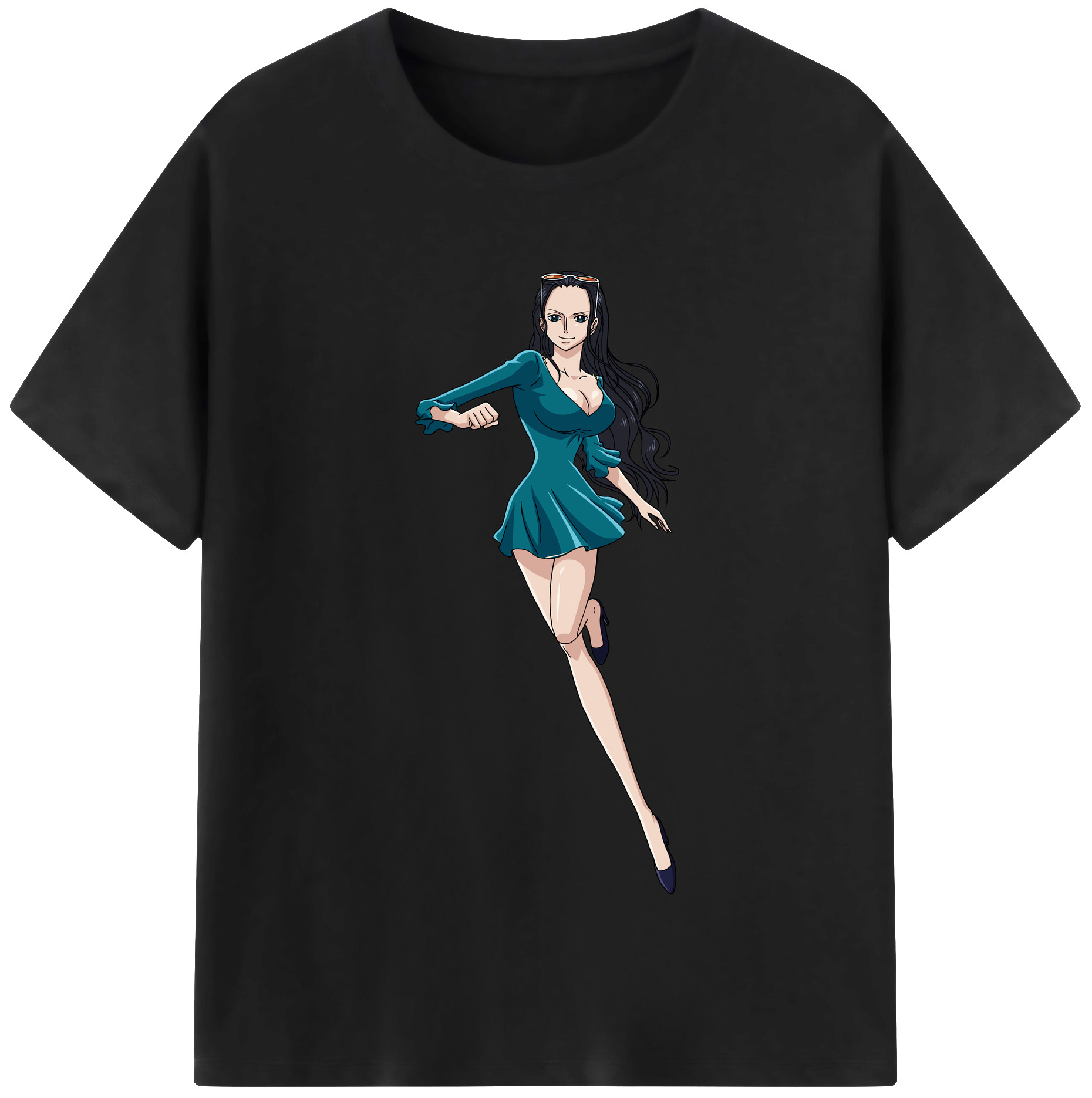 ワンピース ニコ・ロビン ONE PIECE Nico Robin 綿100％半袖Tシャツ（フロントプリント）