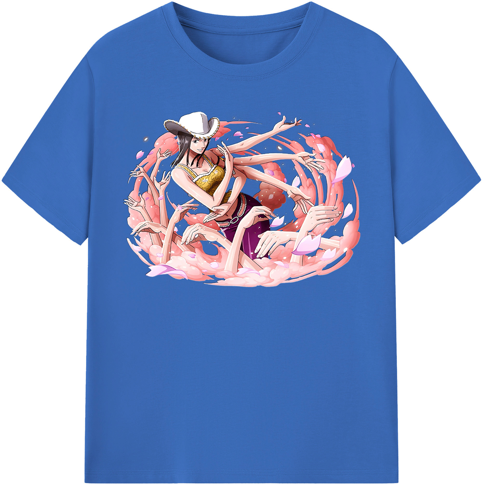 ワンピース ニコ・ロビン ONE PIECE Nico Robin 綿100％半袖Tシャツ（フロントプリント）