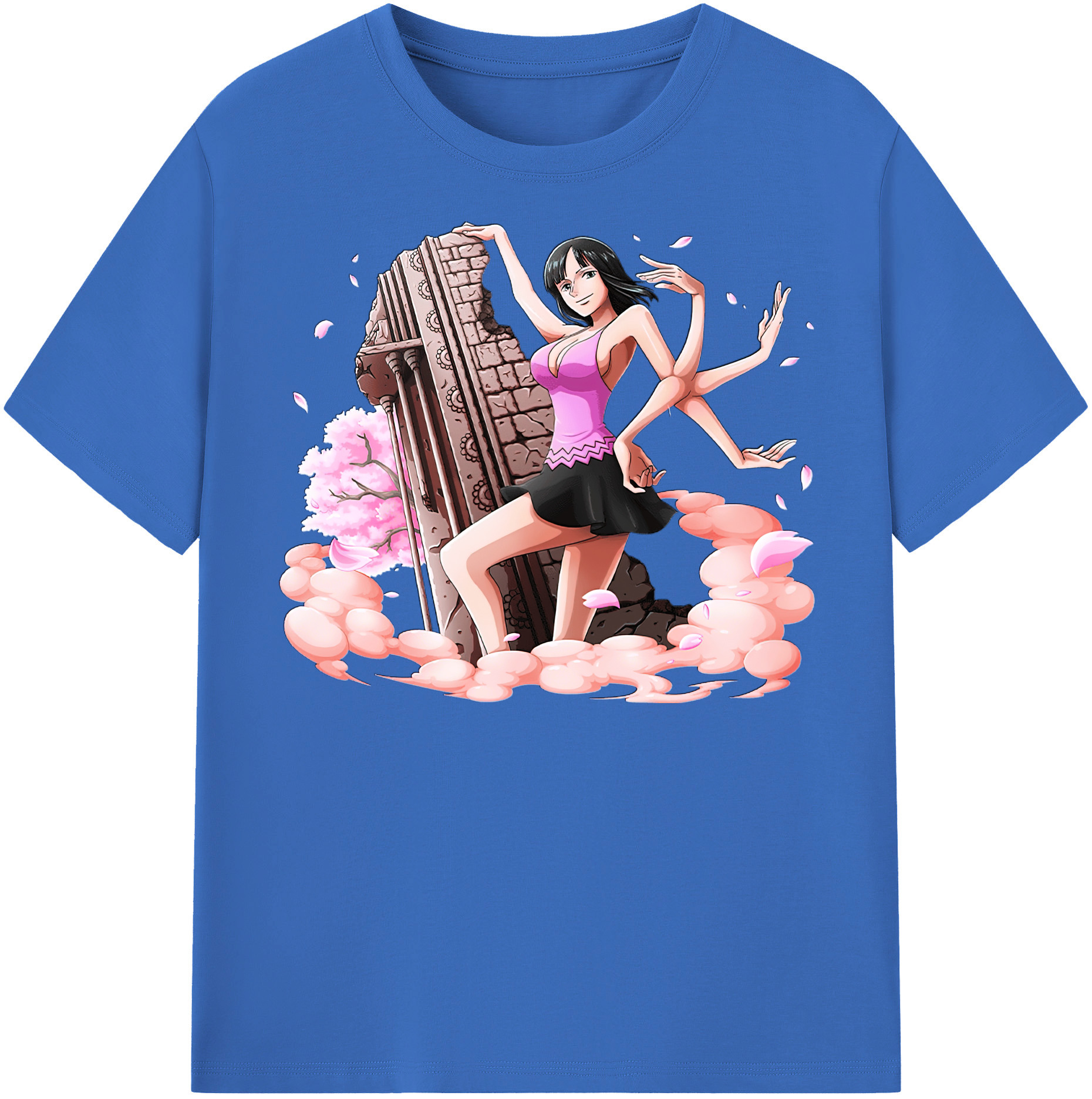ワンピース ニコ・ロビン ONE PIECE Nico Robin 綿100％半袖Tシャツ（フロントプリント）