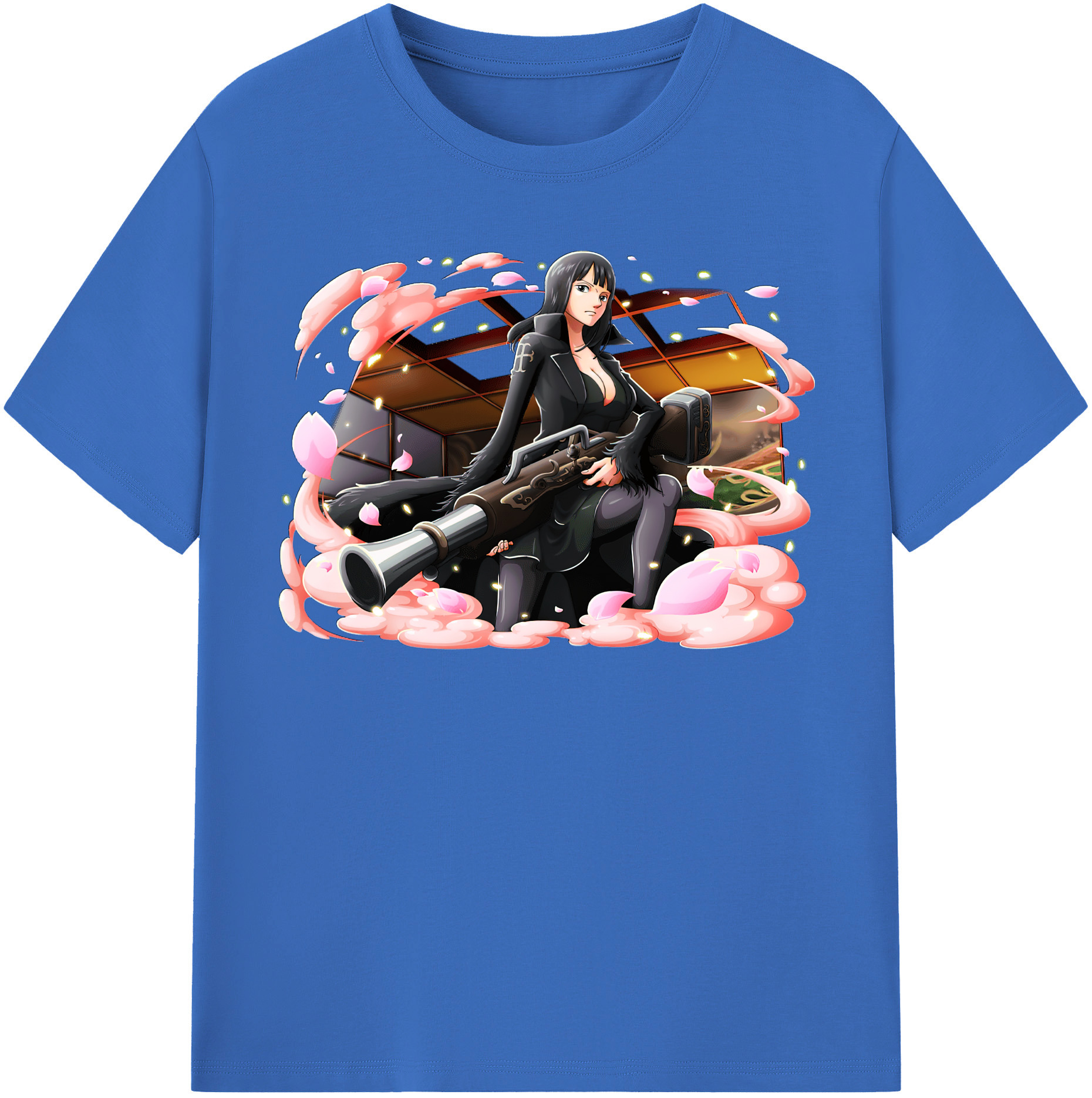 ワンピース ニコ・ロビン ONE PIECE Nico Robin 綿100％半袖Tシャツ（フロントプリント）
