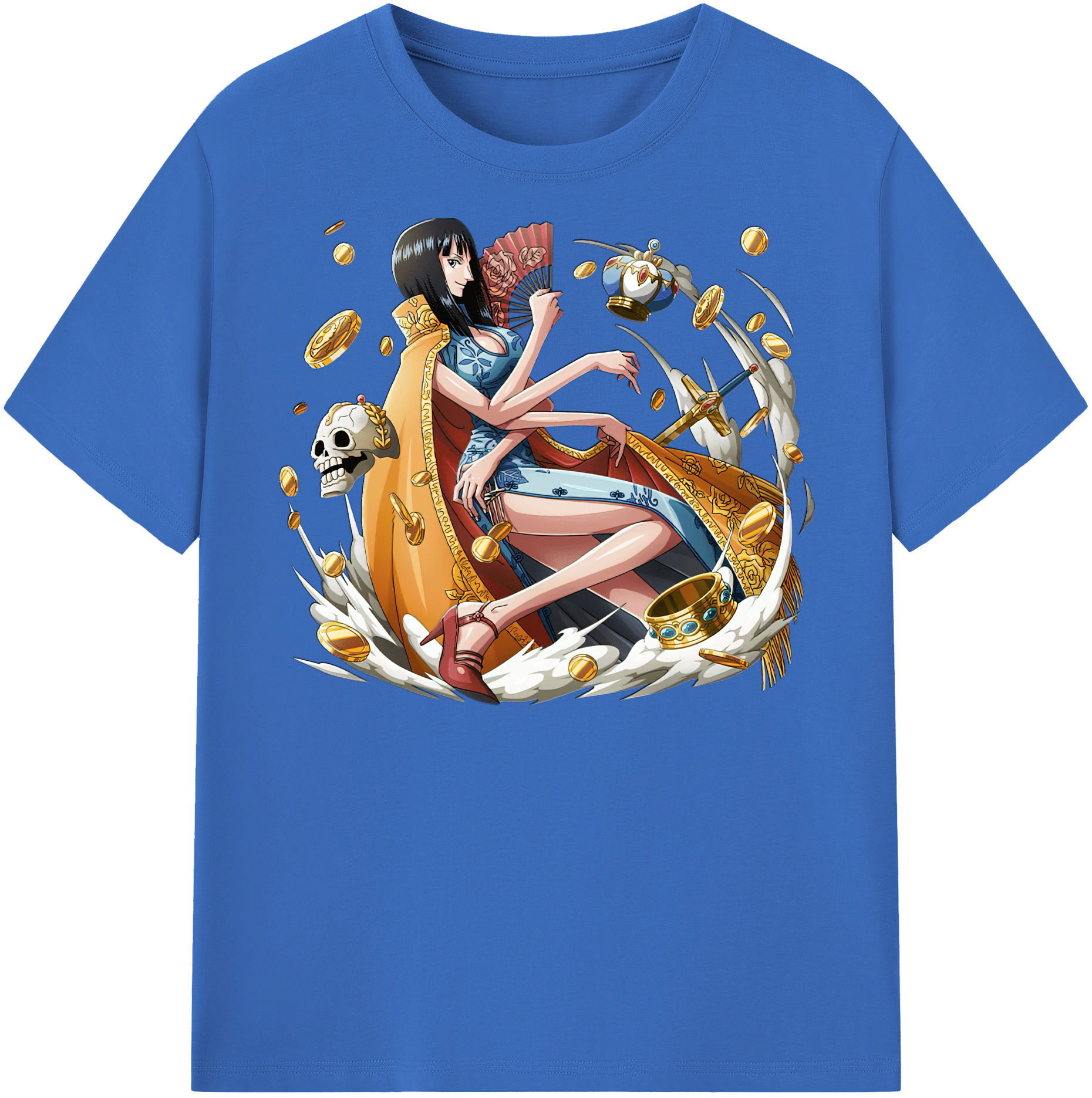 ワンピース ニコ・ロビン ONE PIECE Nico Robin 綿100％半袖Tシャツ（フロントプリント）