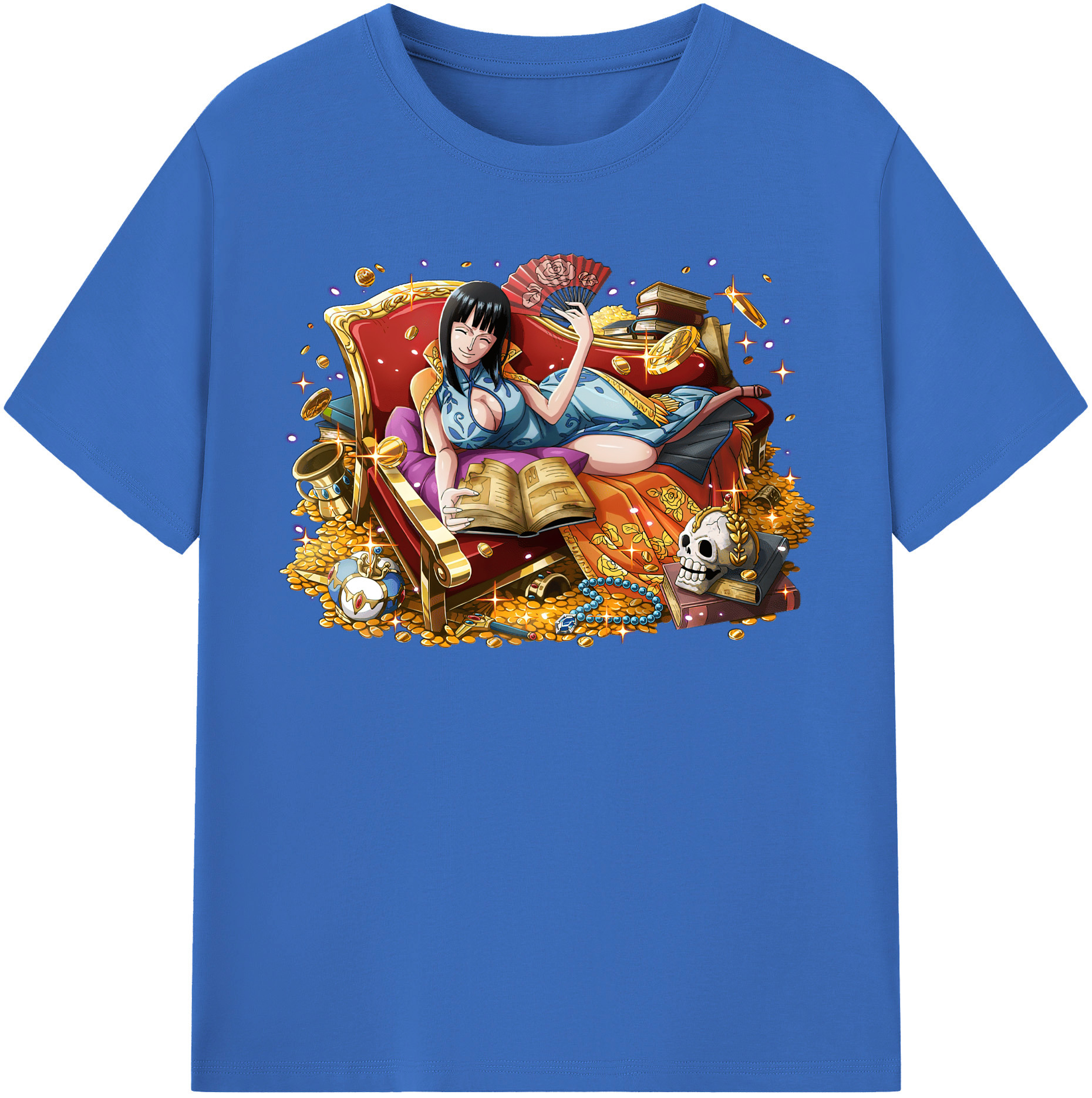 ワンピース ニコ・ロビン ONE PIECE Nico Robin 綿100％半袖Tシャツ（フロントプリント）
