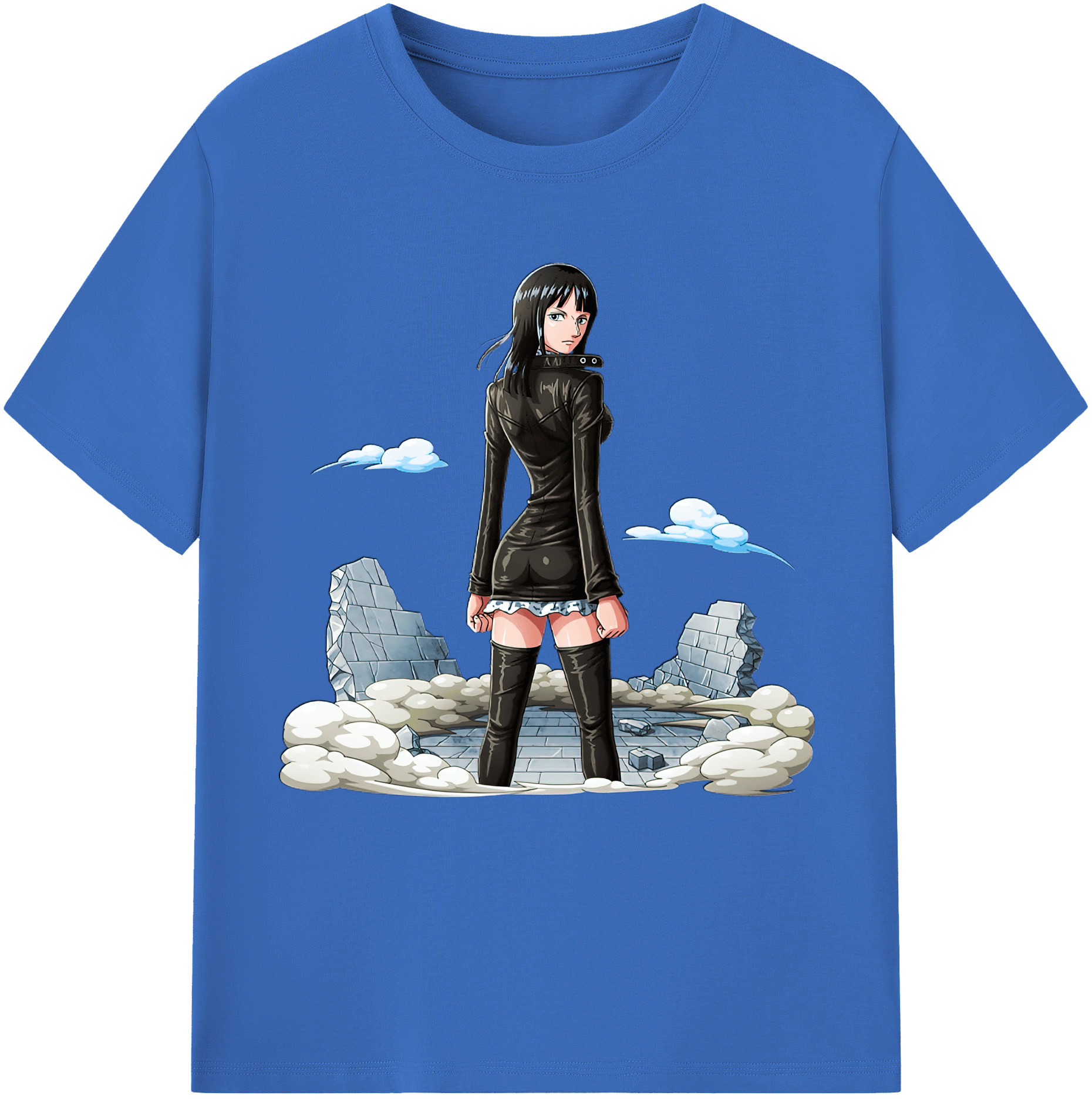 ワンピース ニコ・ロビン ONE PIECE Nico Robin 綿100％半袖Tシャツ（フロントプリント）
