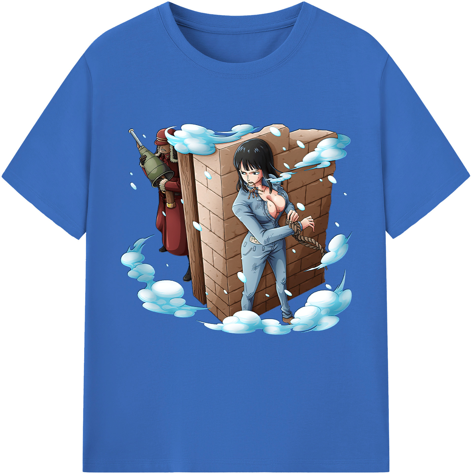 ワンピース ニコ・ロビン ONE PIECE Nico Robin 綿100％半袖Tシャツ（フロントプリント）