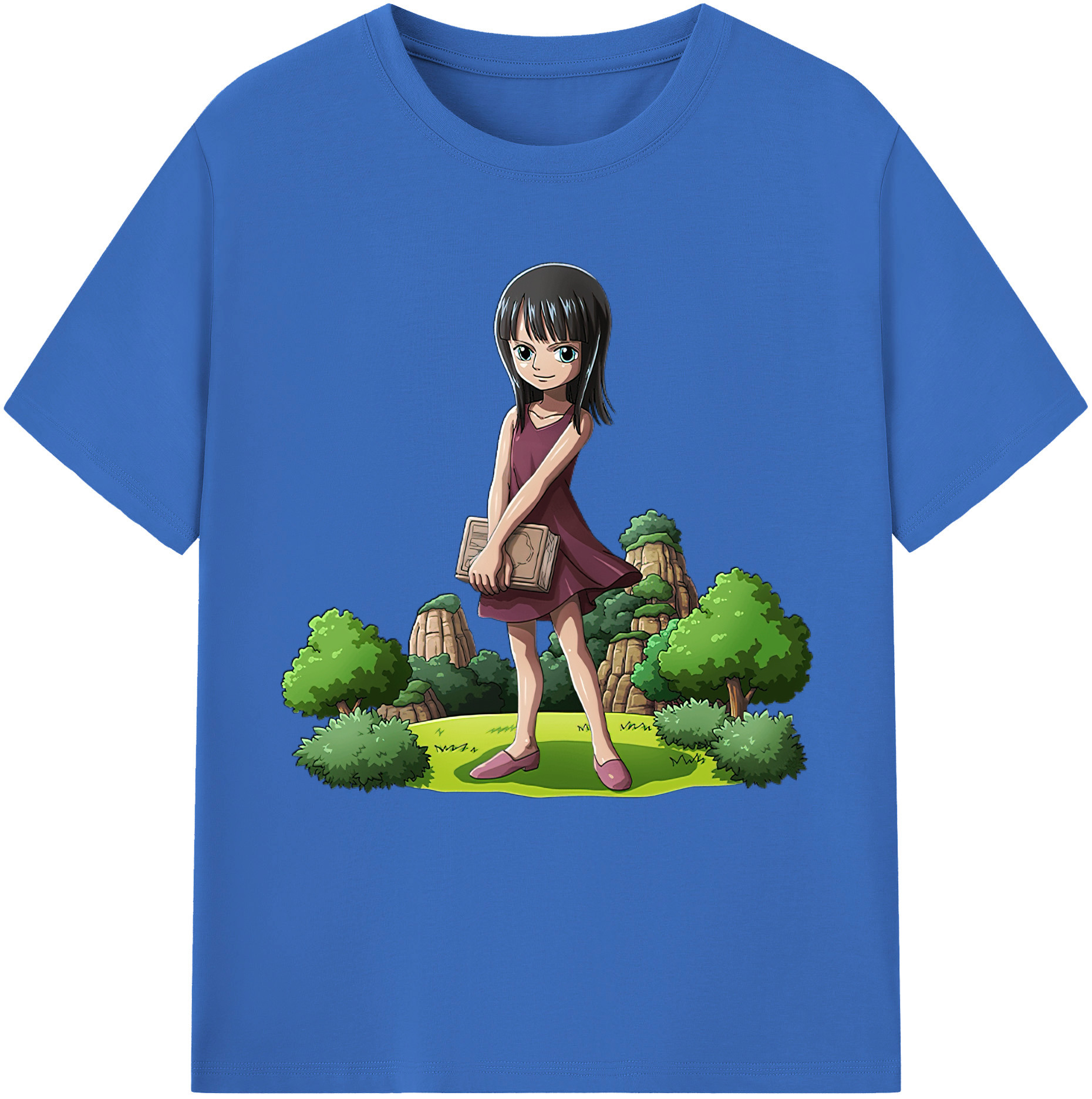 ワンピース ニコ・ロビン ONE PIECE Nico Robin 綿100％半袖Tシャツ（フロントプリント）