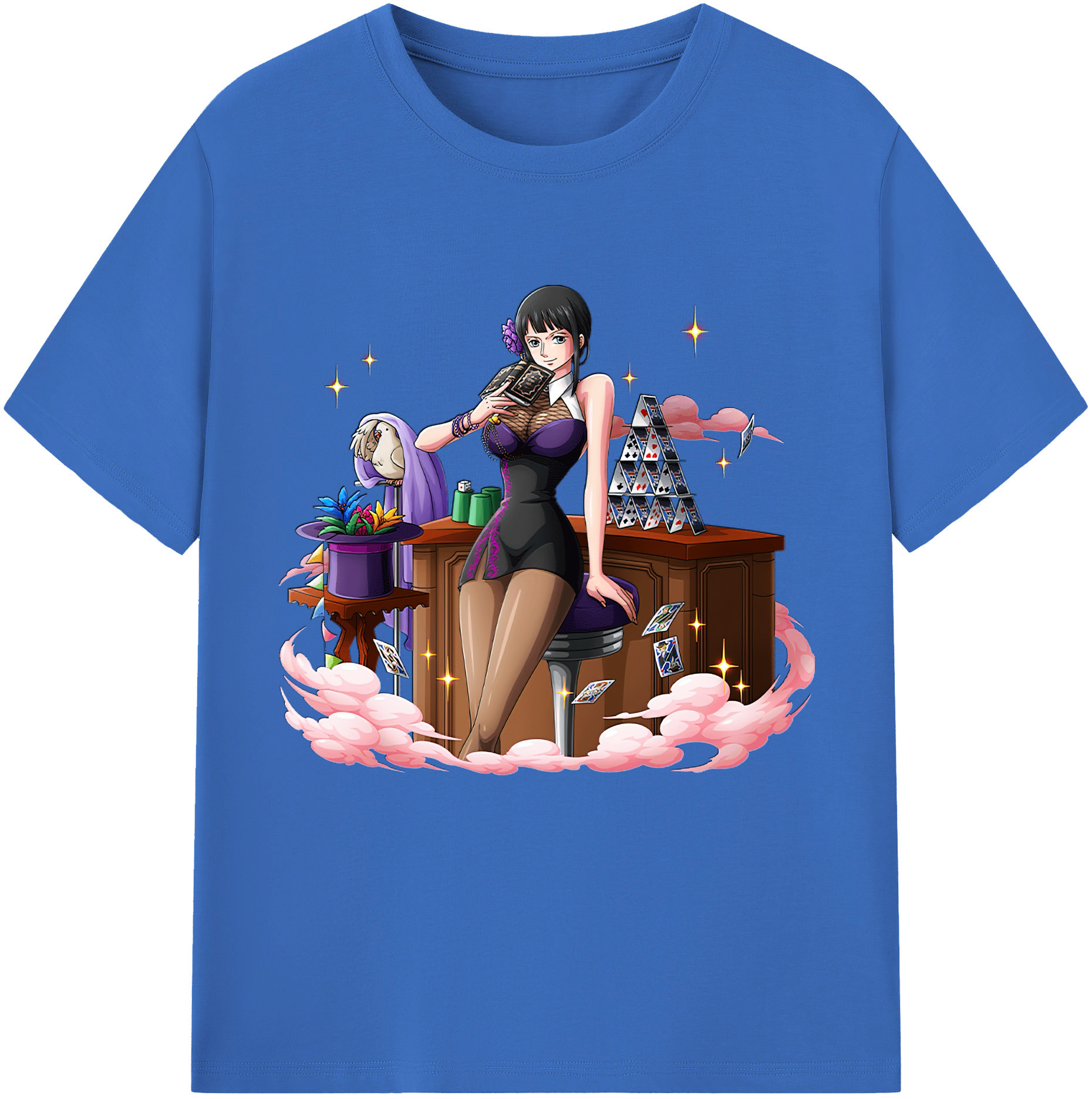 ワンピース ニコ・ロビン ONE PIECE Nico Robin 綿100％半袖Tシャツ（フロントプリント）