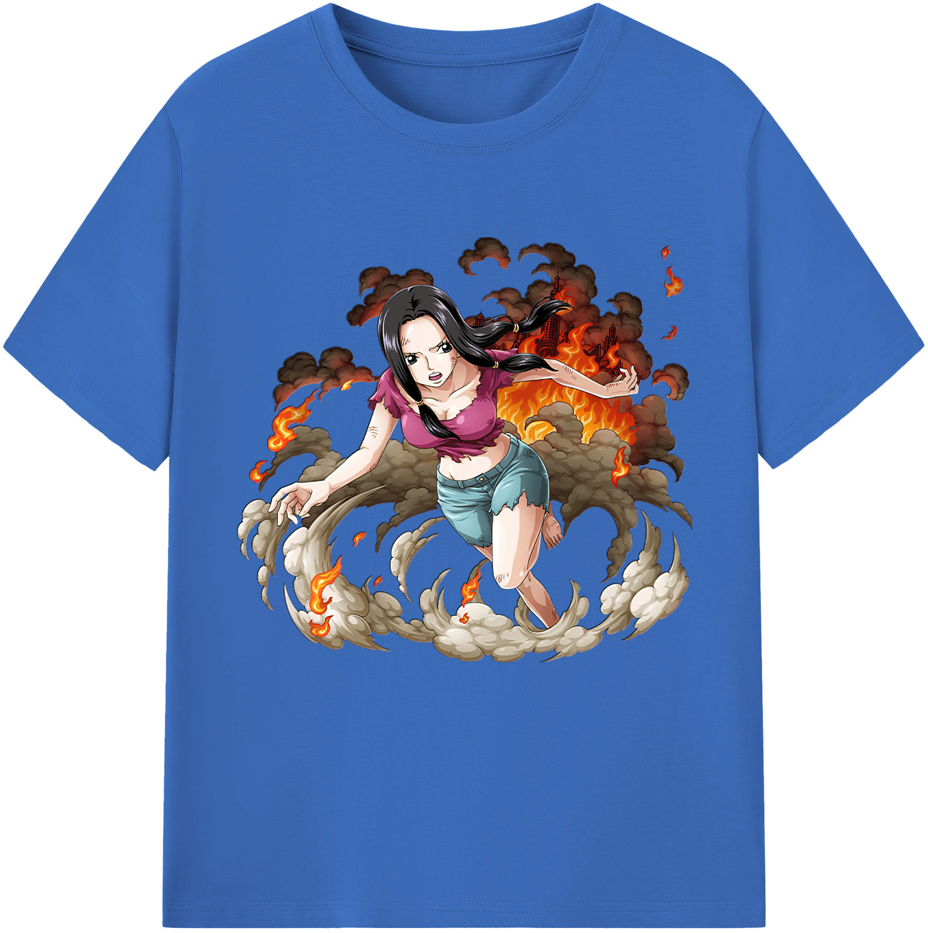 ワンピース ニコ・ロビン ONE PIECE Nico Robin 綿100％半袖Tシャツ（フロントプリント）