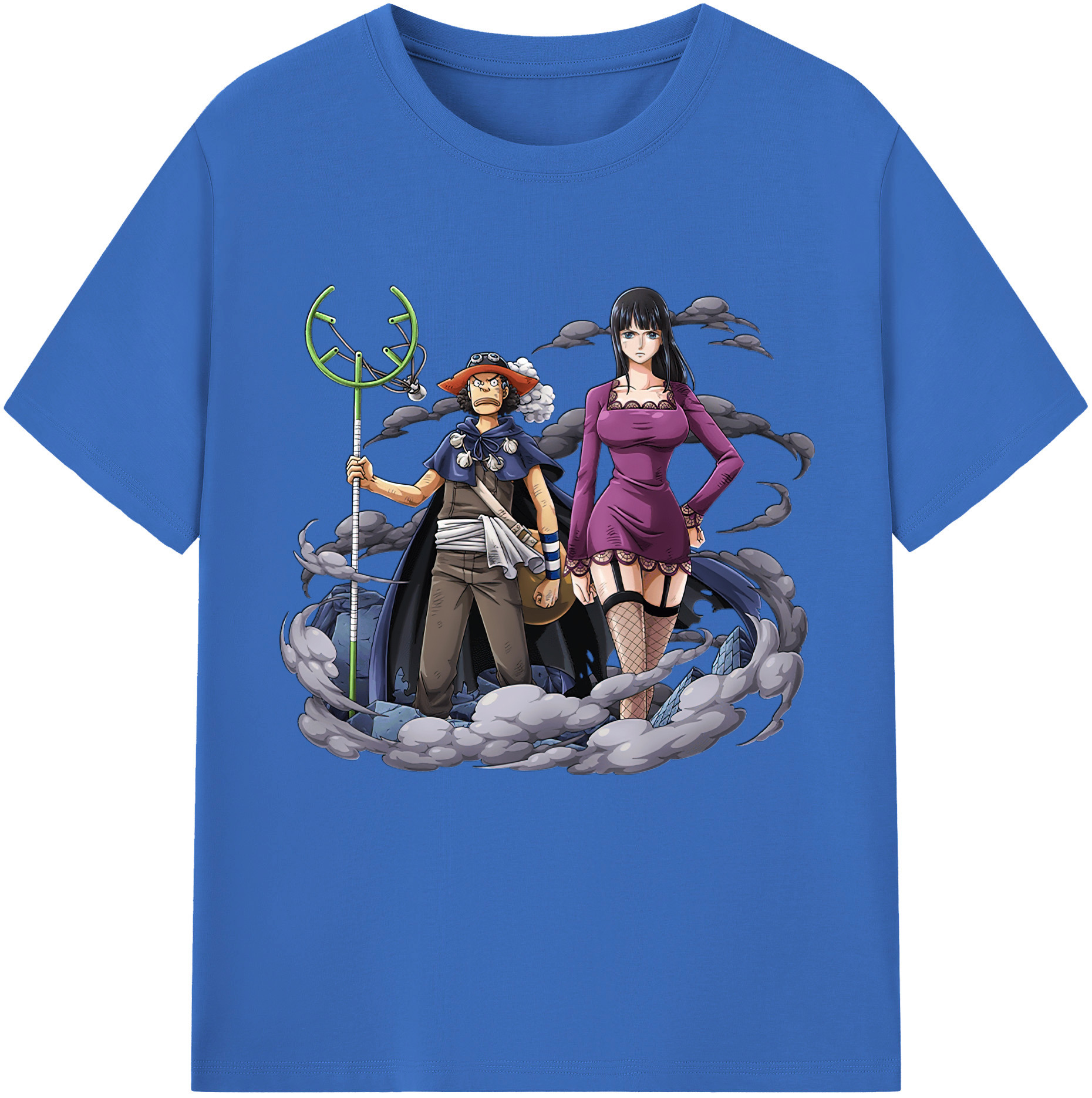 ワンピース ニコ・ロビン ONE PIECE Nico Robin 綿100％半袖Tシャツ（フロントプリント）