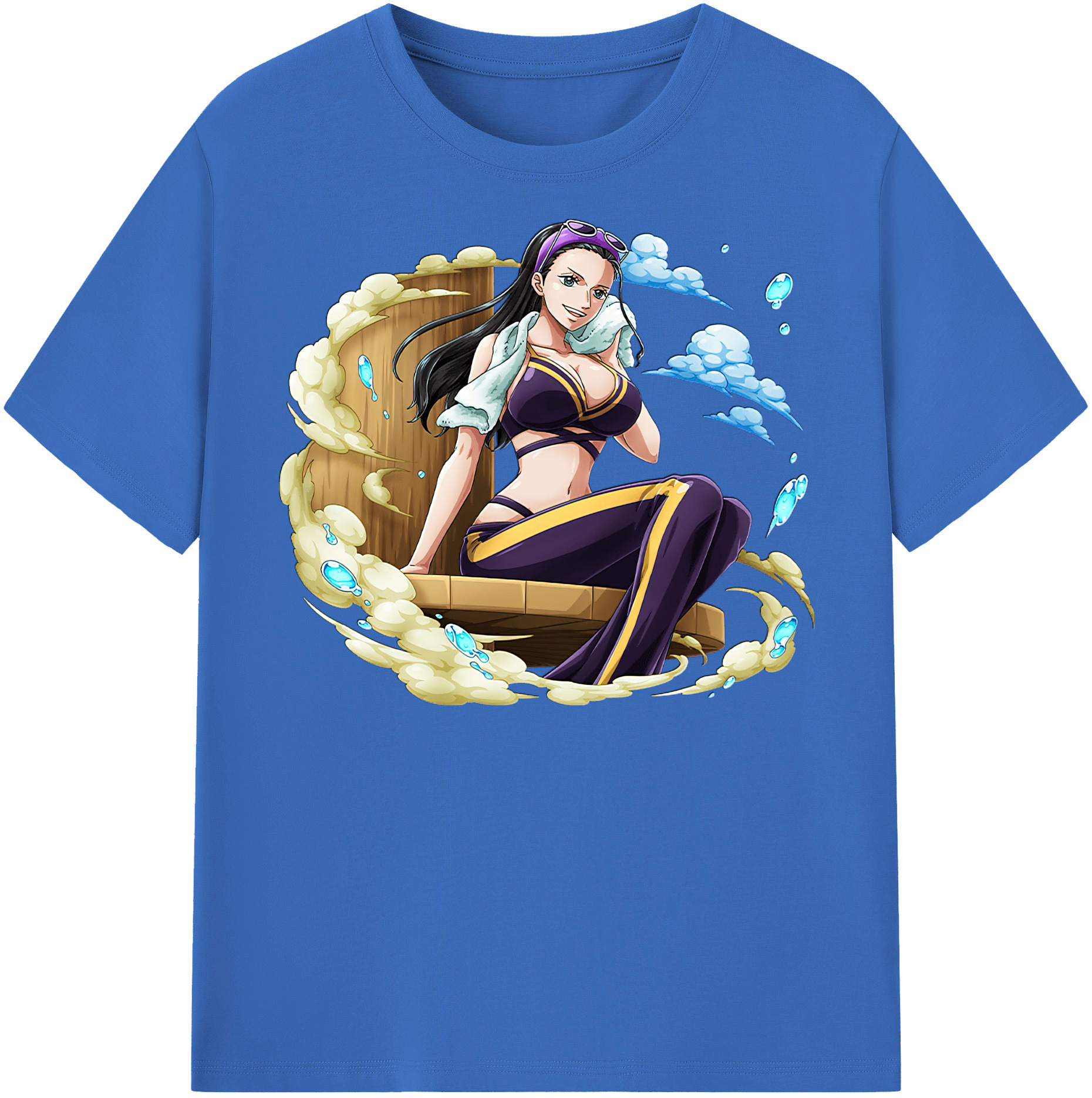 ワンピース ニコ・ロビン ONE PIECE Nico Robin 綿100％半袖Tシャツ（フロントプリント）
