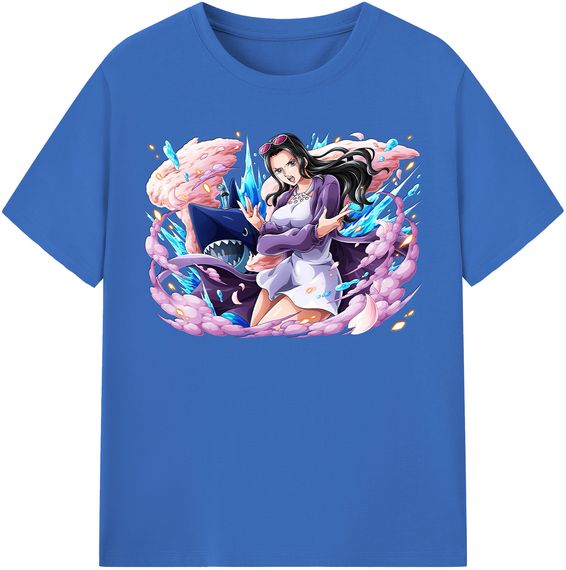 ワンピース ニコ・ロビン ONE PIECE Nico Robin 綿100％半袖Tシャツ（フロントプリント）