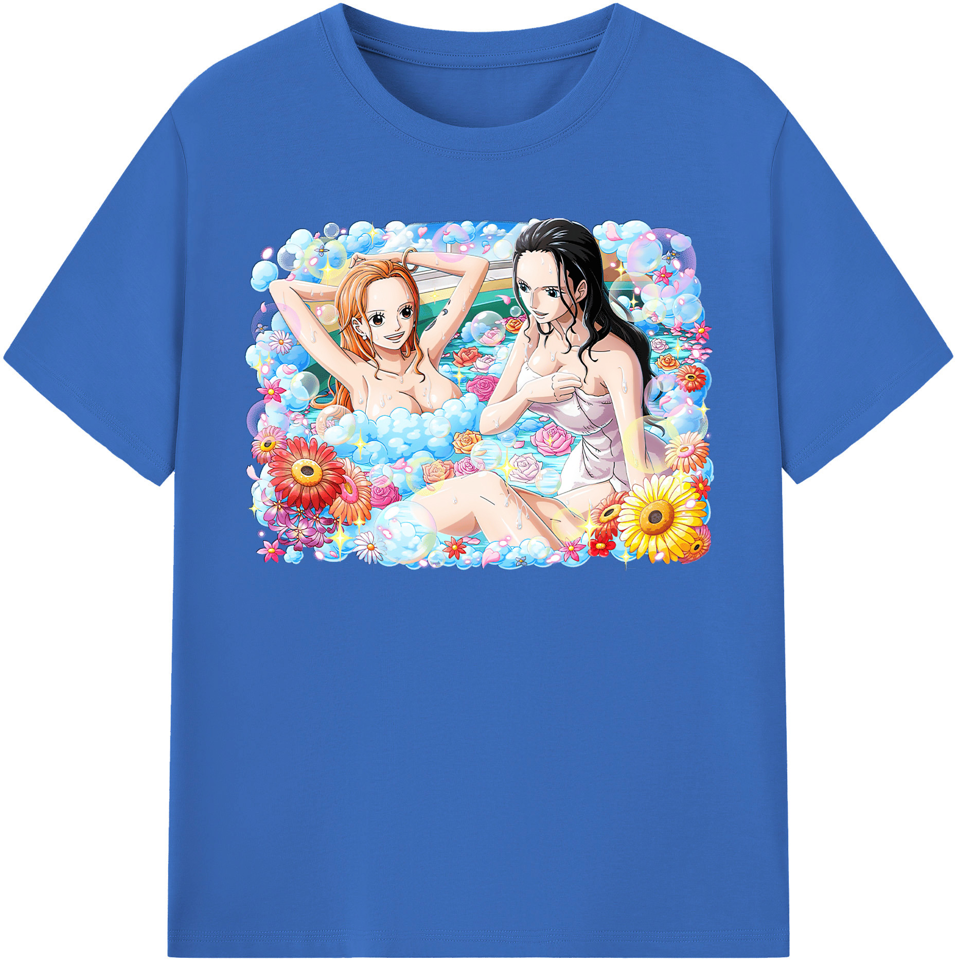 ワンピース ニコ・ロビン ONE PIECE Nico Robin 綿100％半袖Tシャツ（フロントプリント）