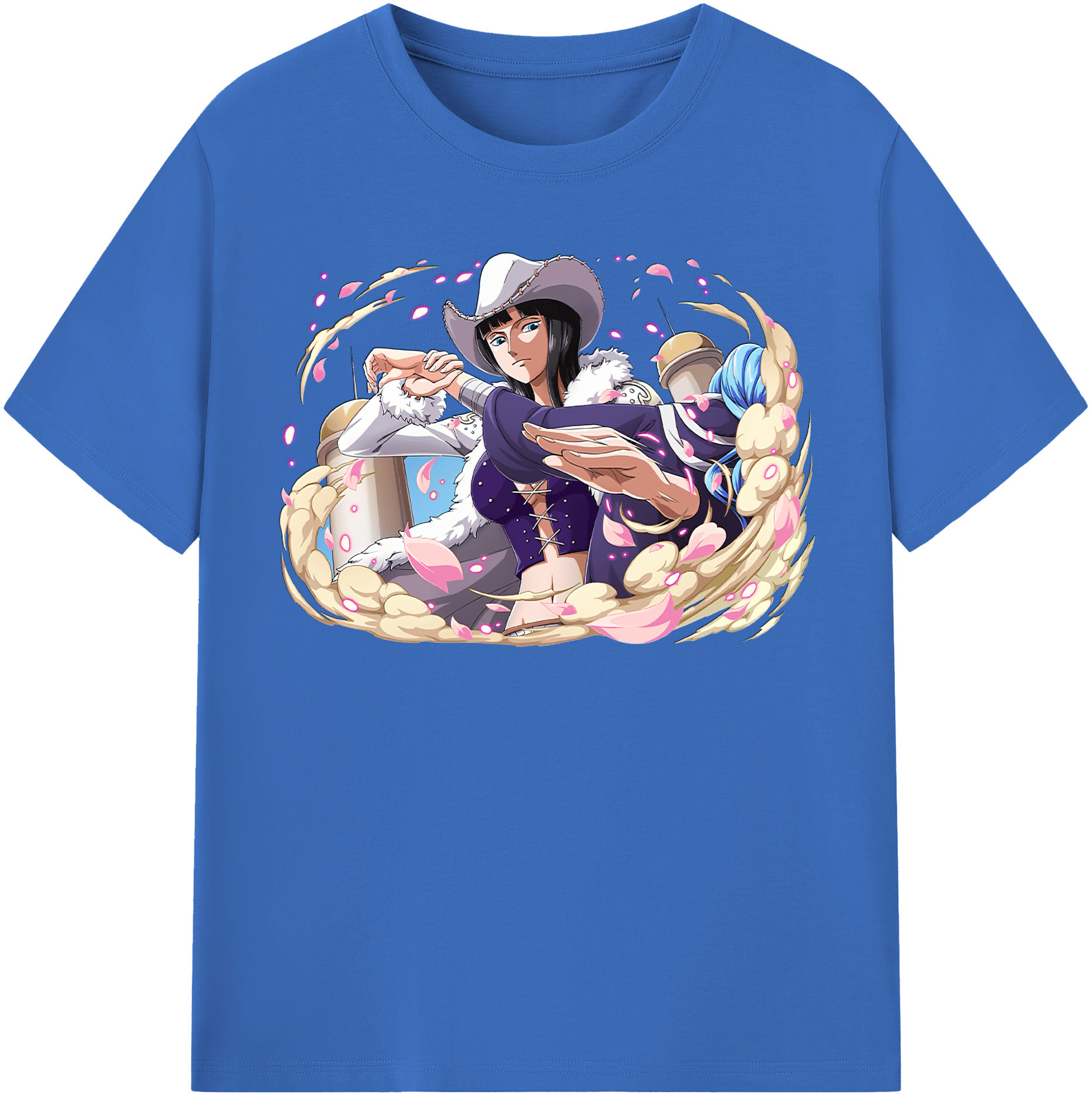 ワンピース ニコ・ロビン ONE PIECE Nico Robin 綿100％半袖Tシャツ（フロントプリント）