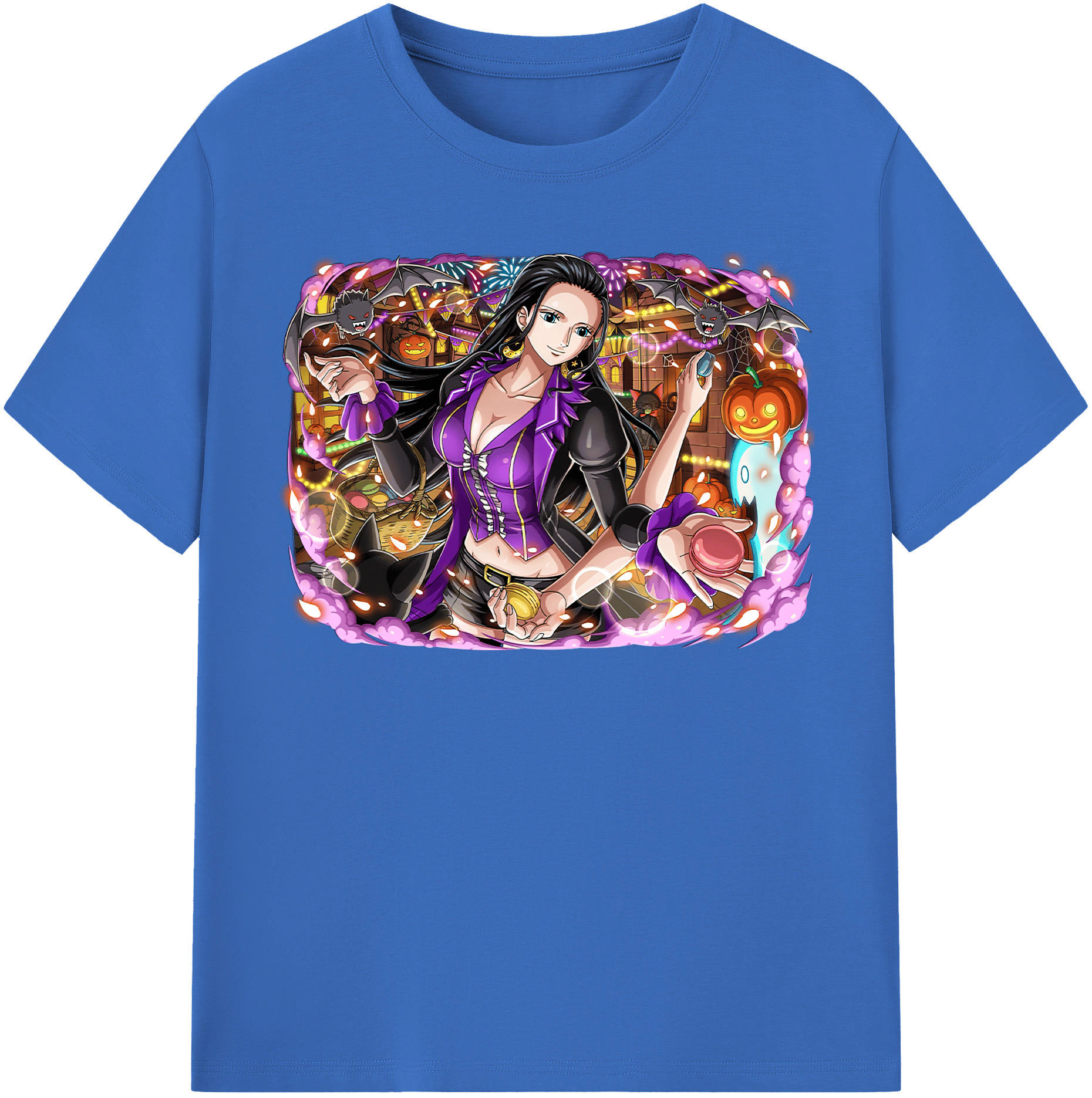 ワンピース ニコ・ロビン ONE PIECE Nico Robin 綿100％半袖Tシャツ（フロントプリント）