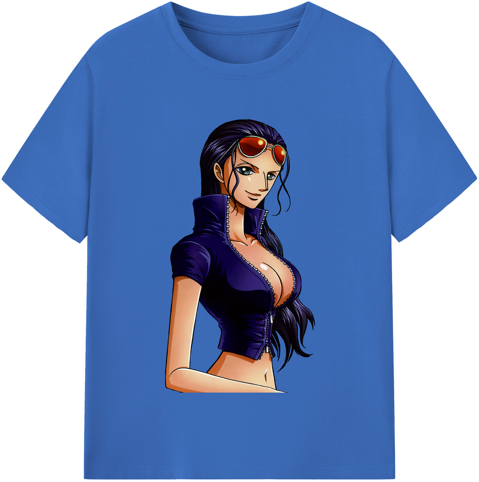 ワンピース ニコ・ロビン ONE PIECE Nico Robin 綿100％半袖Tシャツ（フロントプリント）