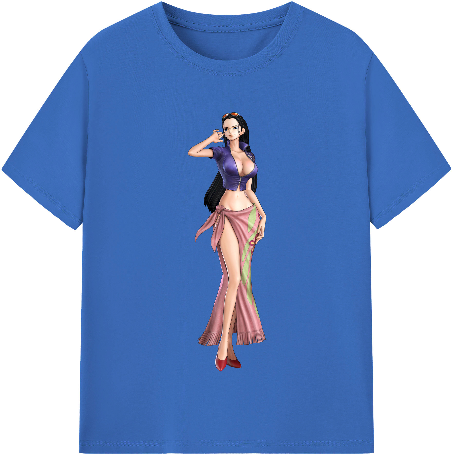 ワンピース ニコ・ロビン ONE PIECE Nico Robin 綿100％半袖Tシャツ（フロントプリント）