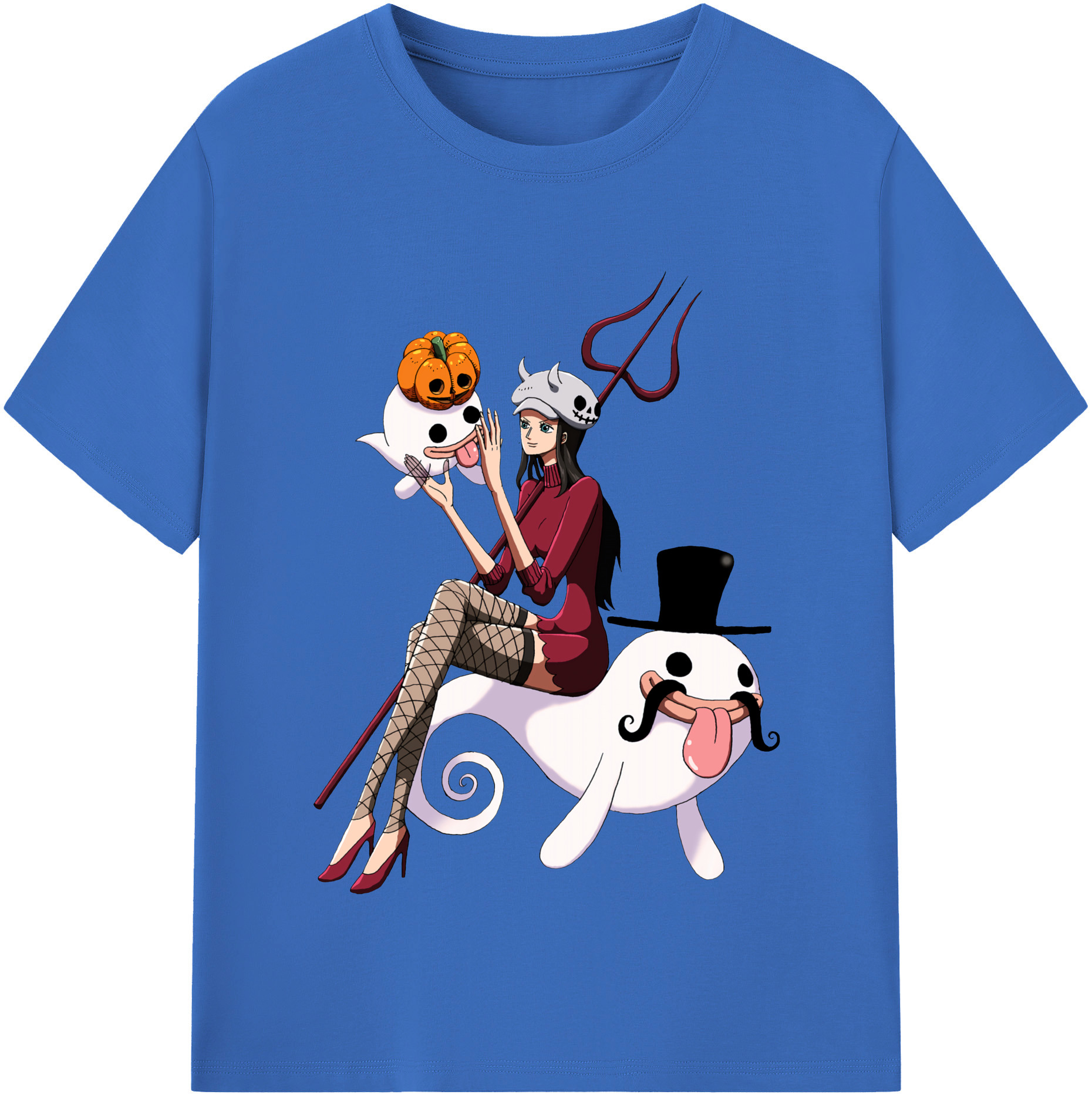 ワンピース ニコ・ロビン ONE PIECE Nico Robin 綿100％半袖Tシャツ（フロントプリント）