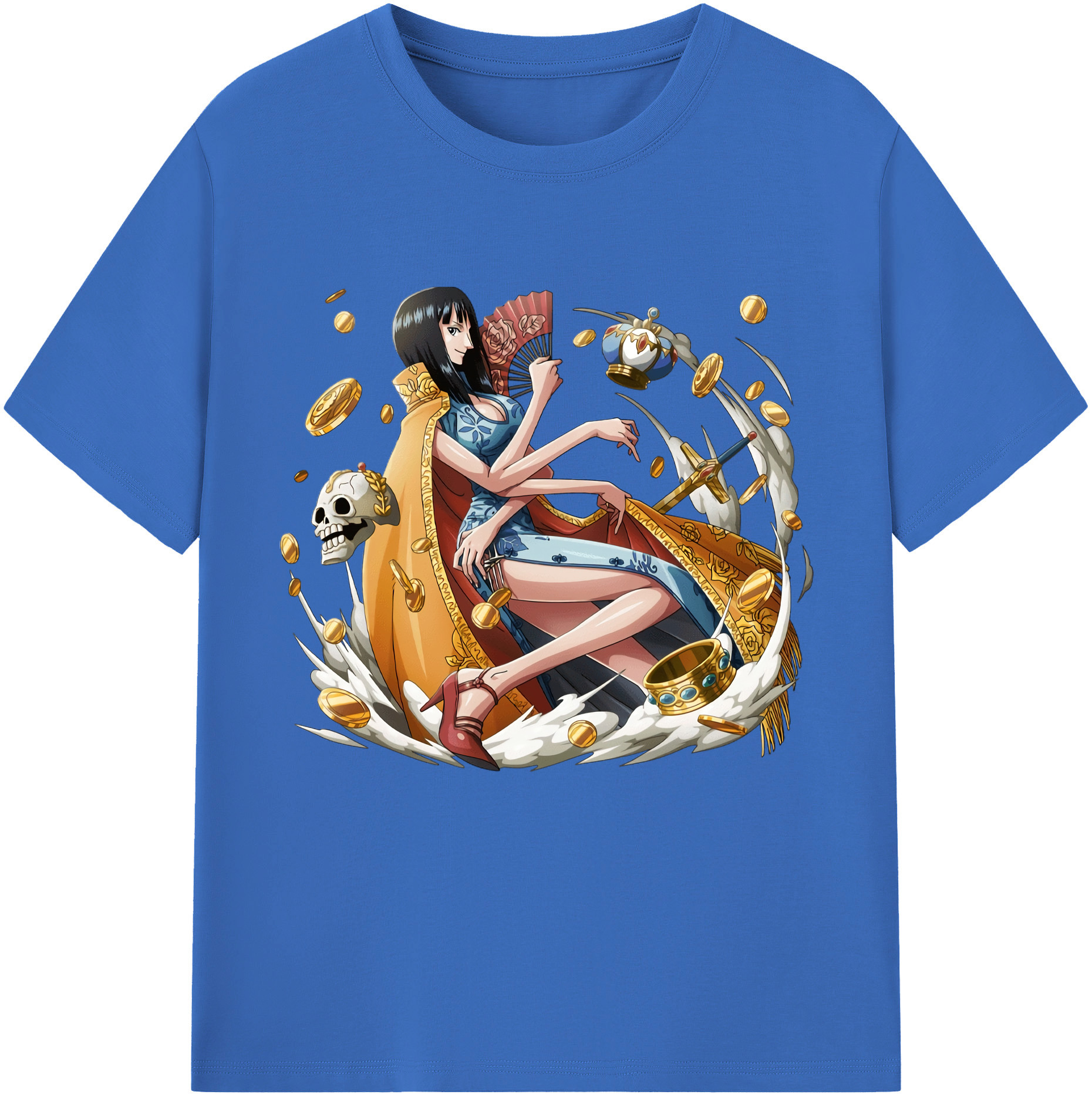 ワンピース ニコ・ロビン ONE PIECE Nico Robin 綿100％半袖Tシャツ（フロントプリント）