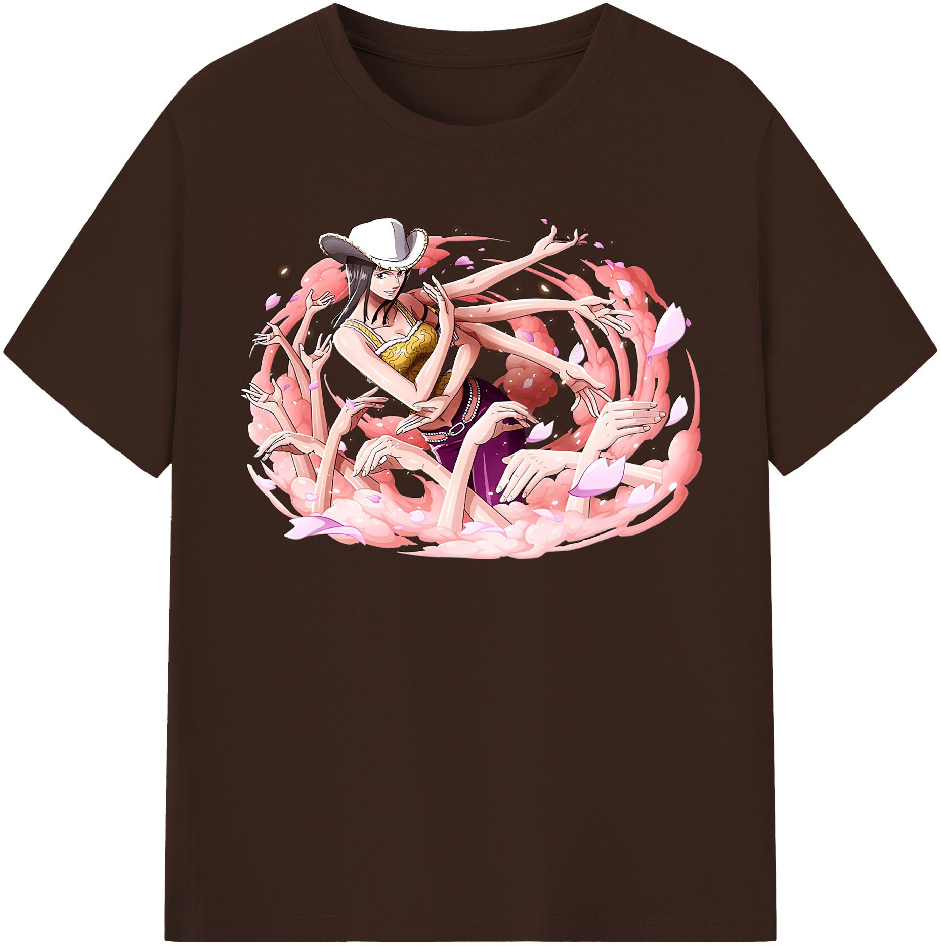 ワンピース ニコ・ロビン ONE PIECE Nico Robin 綿100％半袖Tシャツ（フロントプリント）