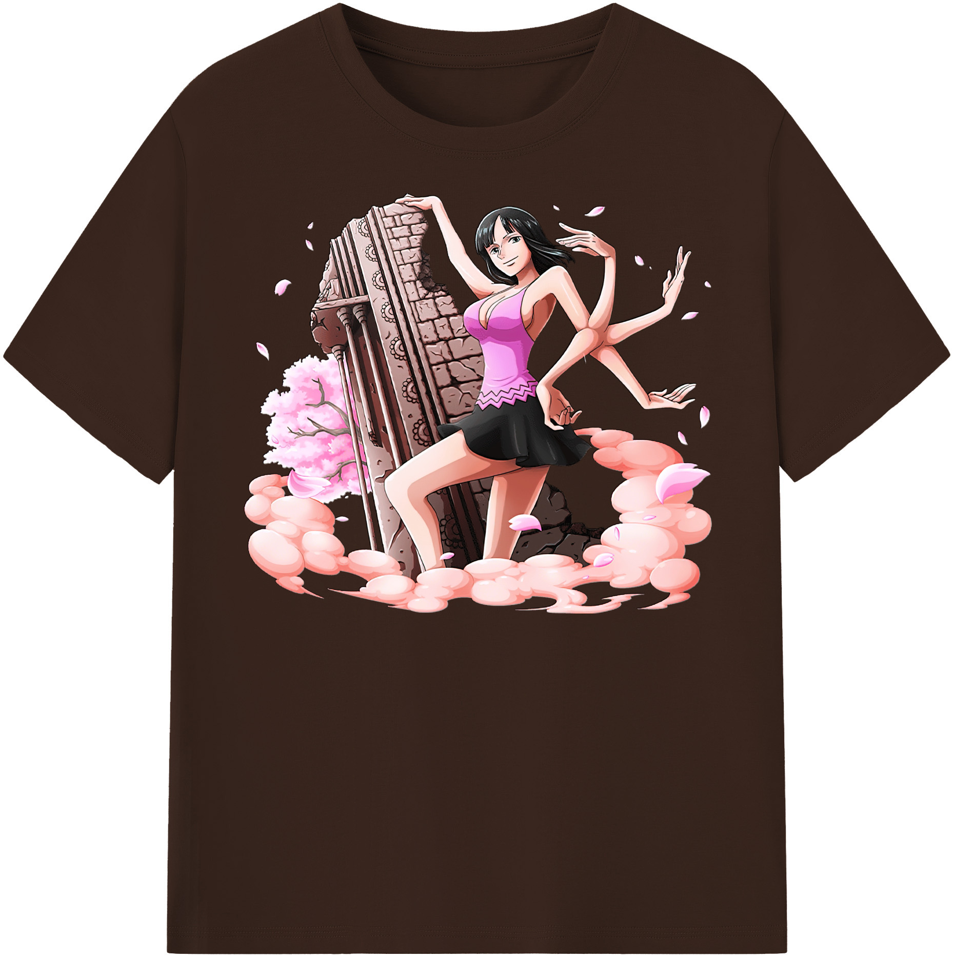 ワンピース ニコ・ロビン ONE PIECE Nico Robin 綿100％半袖Tシャツ（フロントプリント）